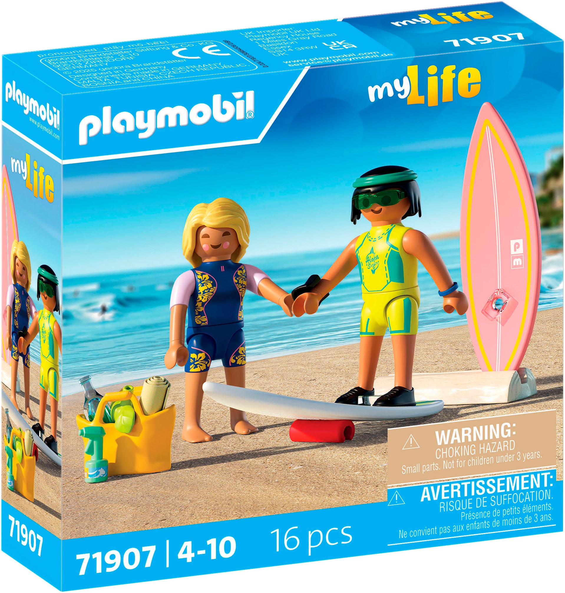 Playmobil® Konstruktions-Spielset »Kleine Surfschule (71907), My Life«, (16 St.), Made in Europe