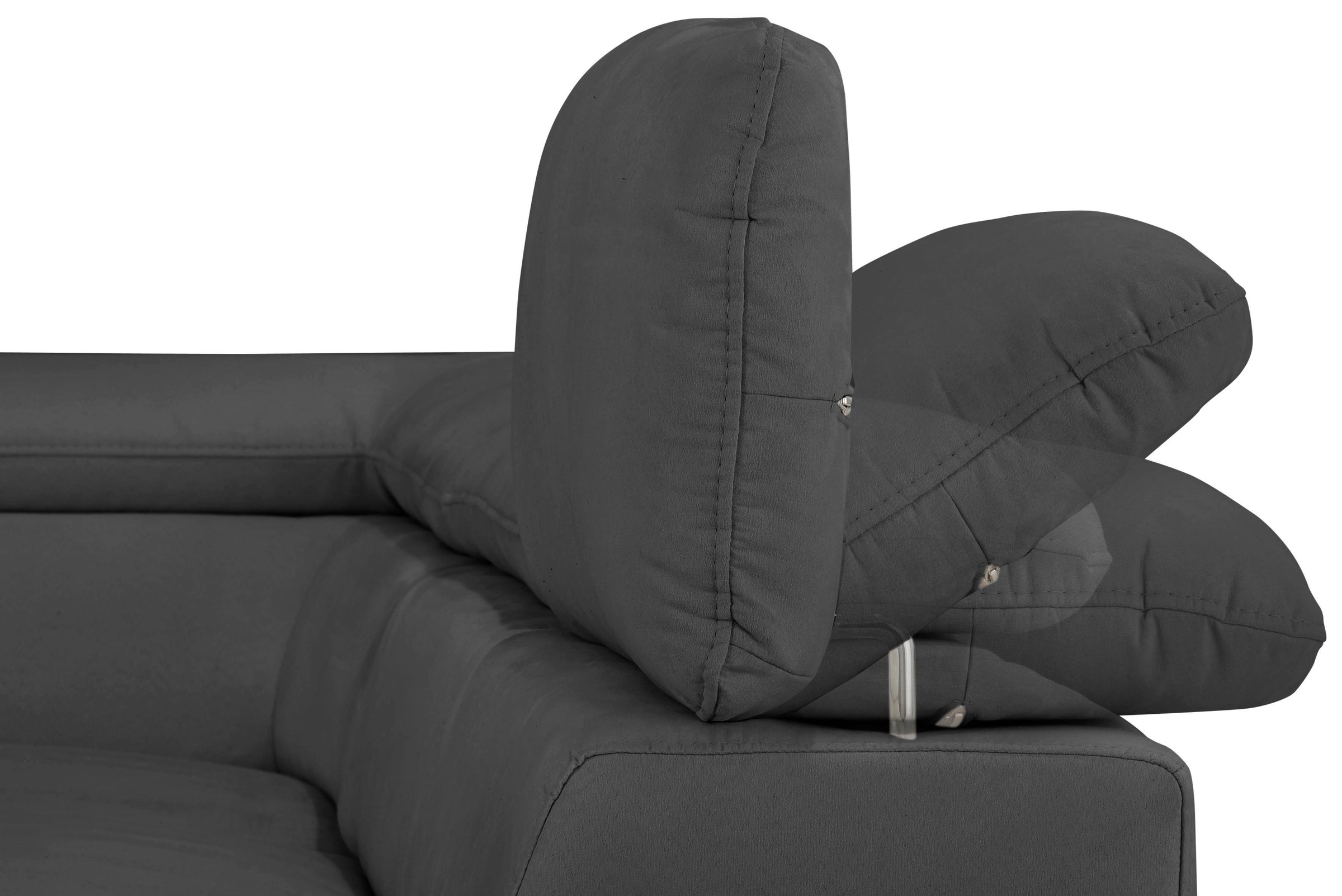 Home affaire Ecksofa »Alberto L-Form«, mit Kopfteilverstellung, wahlweise mit Bettfunktion