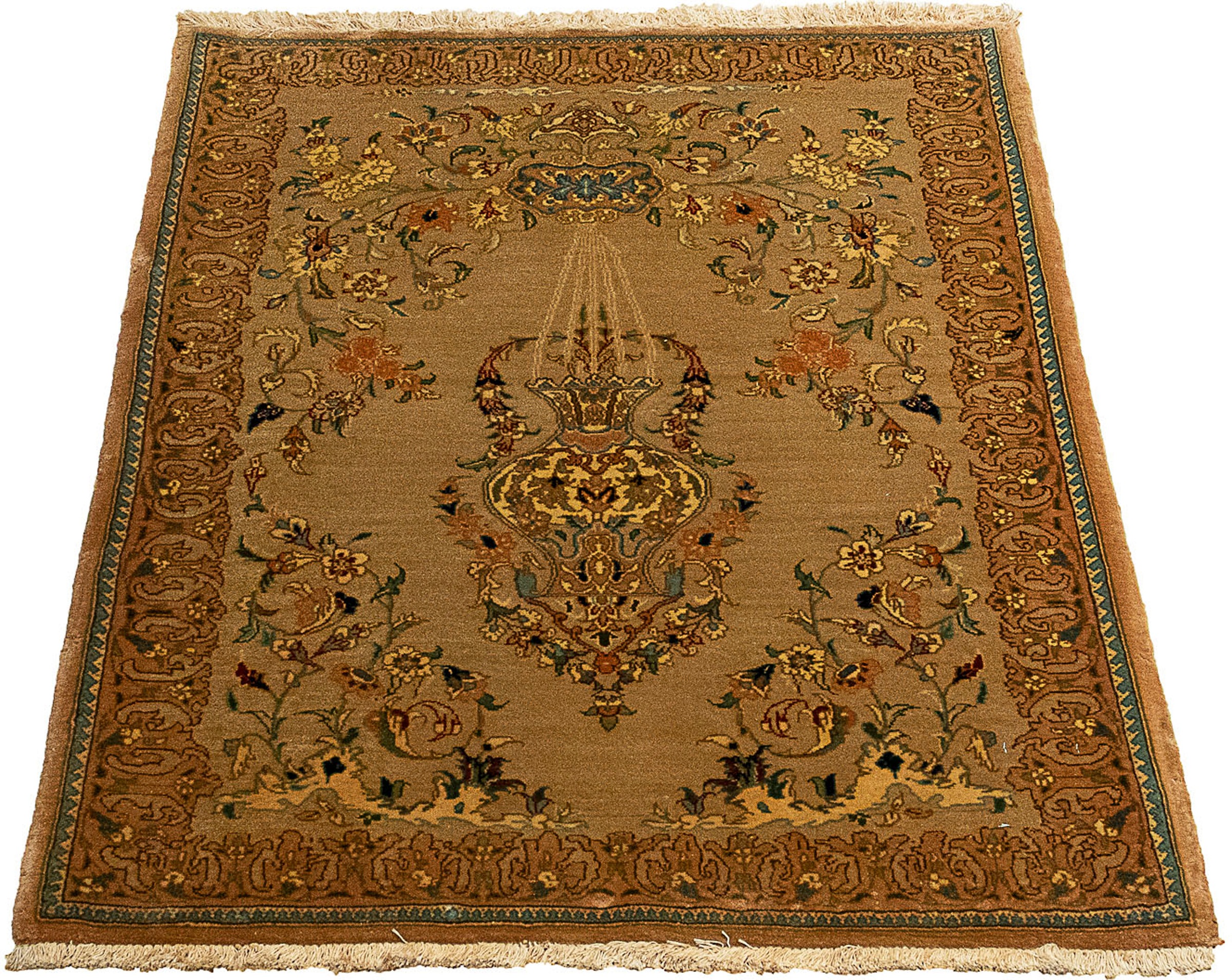 morgenland Orientteppich »Perser - Täbriz - Royal - 107 x 79 cm - braun«, r günstig online kaufen