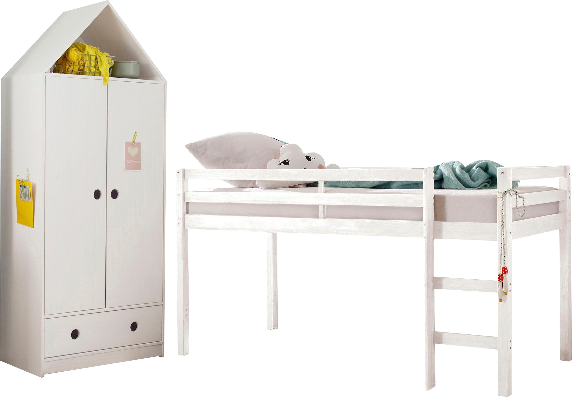 OTTO home Jugendzimmer-Set »Alpi« Spar-Set, 2 Stk. tlg. Hochbett und Kleide günstig online kaufen