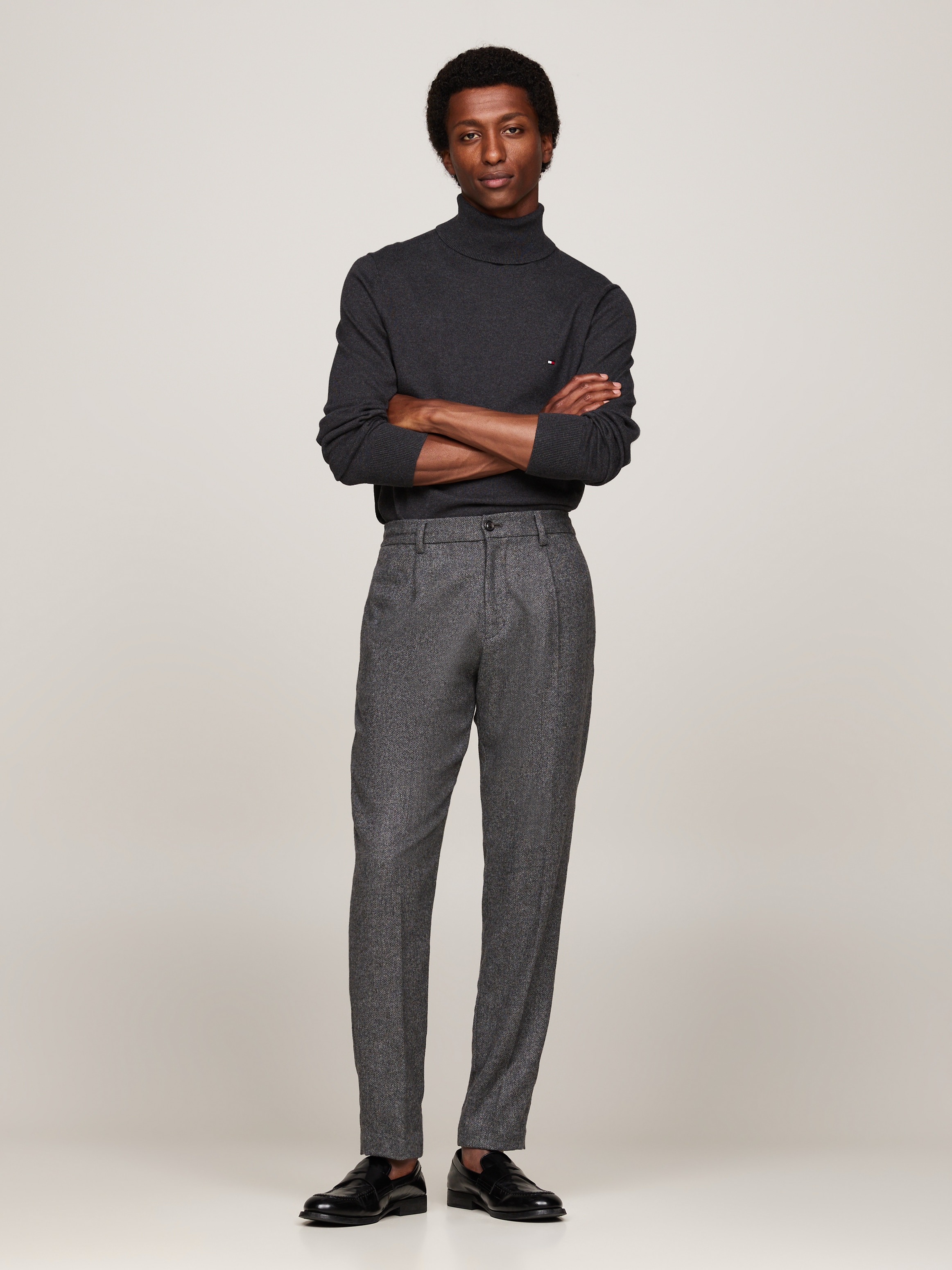 Tommy Hilfiger Rollkragenpullover »PIMA ORG CTN CASHMERE ROLL NECK«