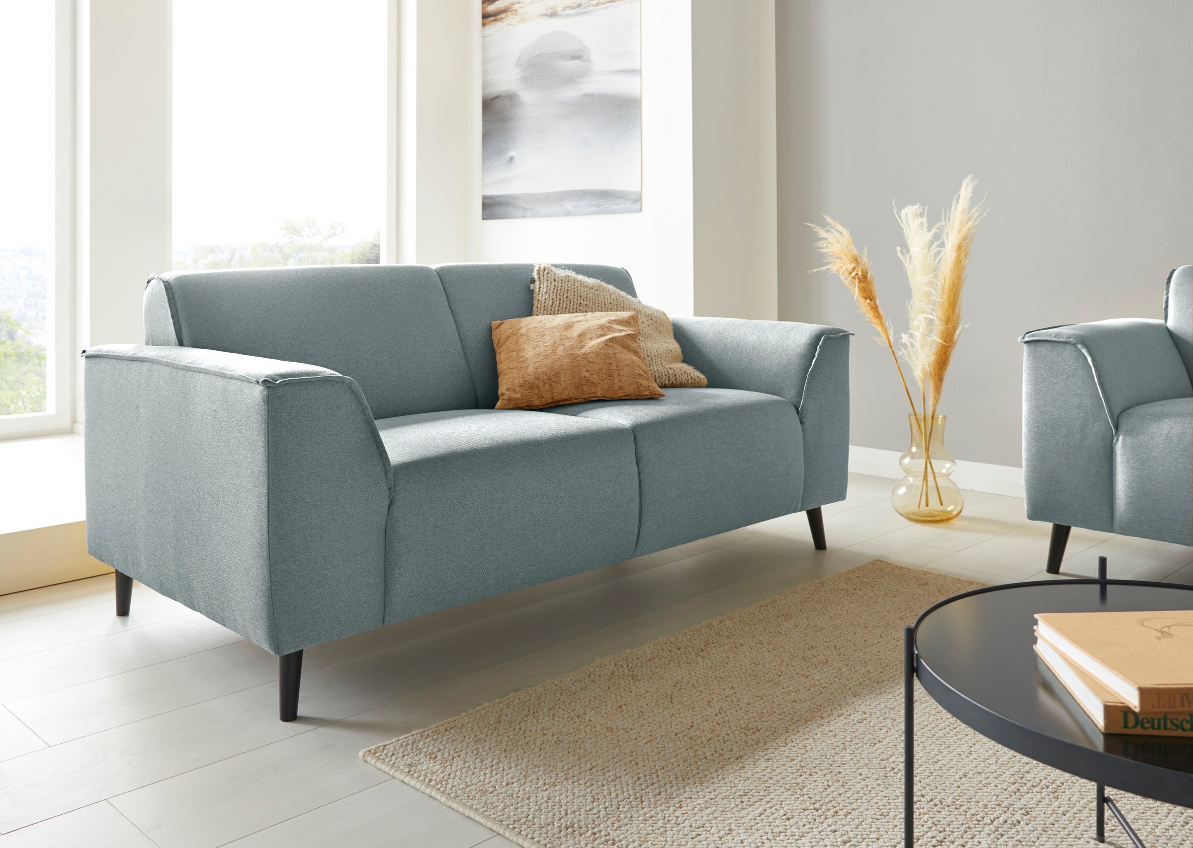DOMO collection 2-Sitzer »Amora moderne Formensprache, tolle Verarbeitungsdetails, komfortabel«, mit Federkern für hohen Sitzkomfort