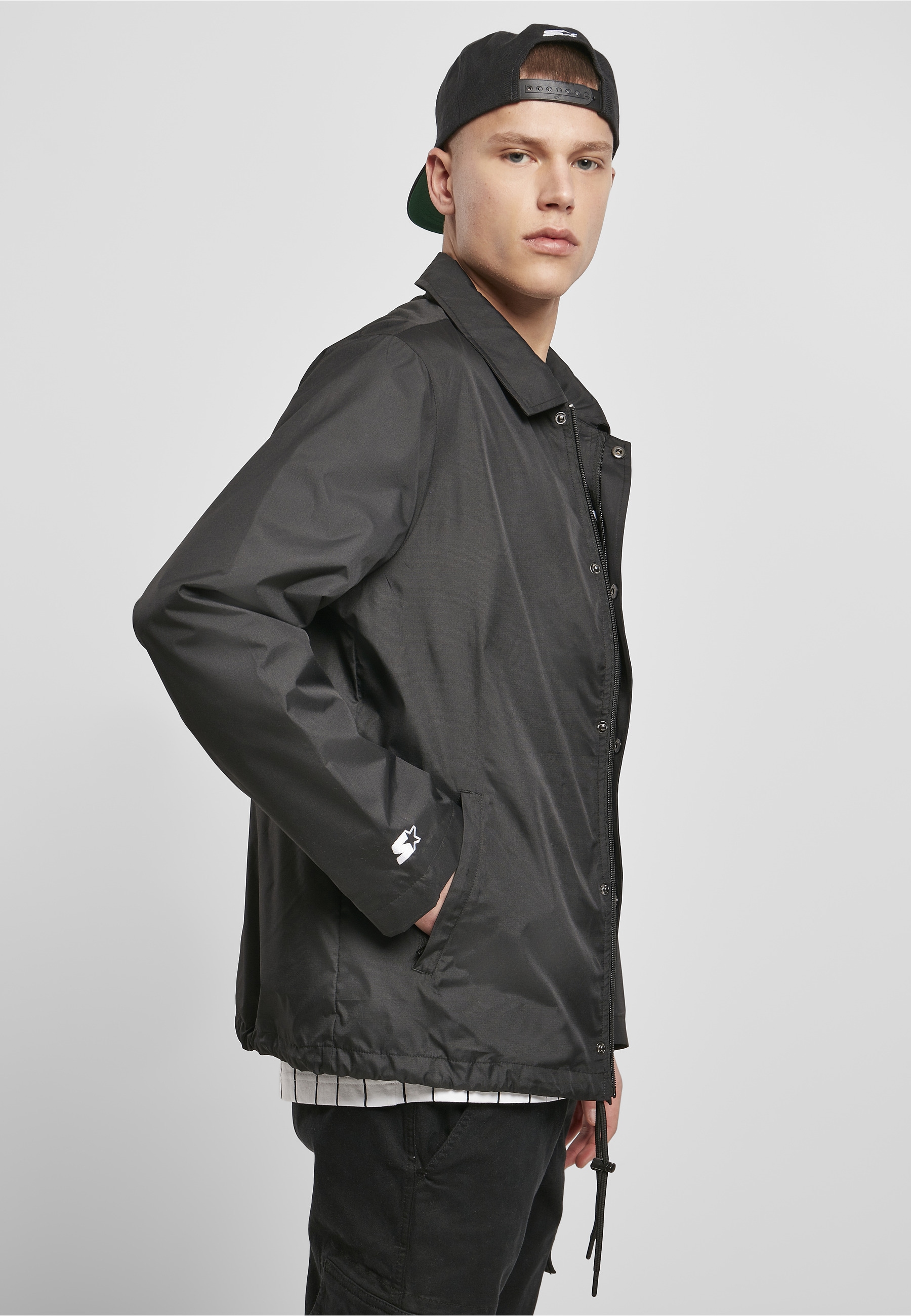 Starter Black Label Allwetterjacke »Starter Black Label Herren Starter Coach Jacket« 1 Stk. tlg. ohne Kapuze