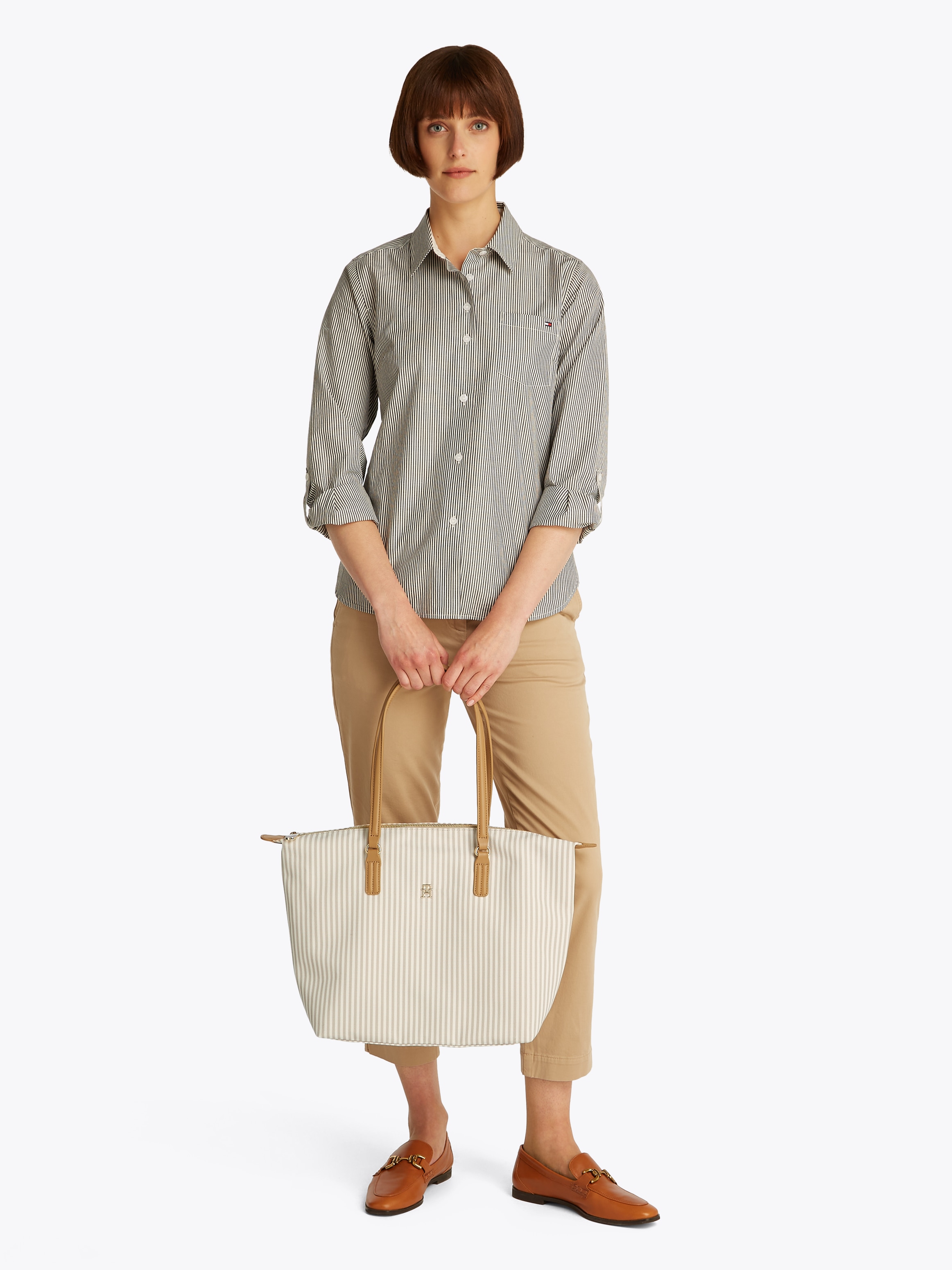Tommy Hilfiger Tragetasche »POPPY SUMMER TOTE«, Damen Umhängetasche, Henkeltasche, Schultertasche