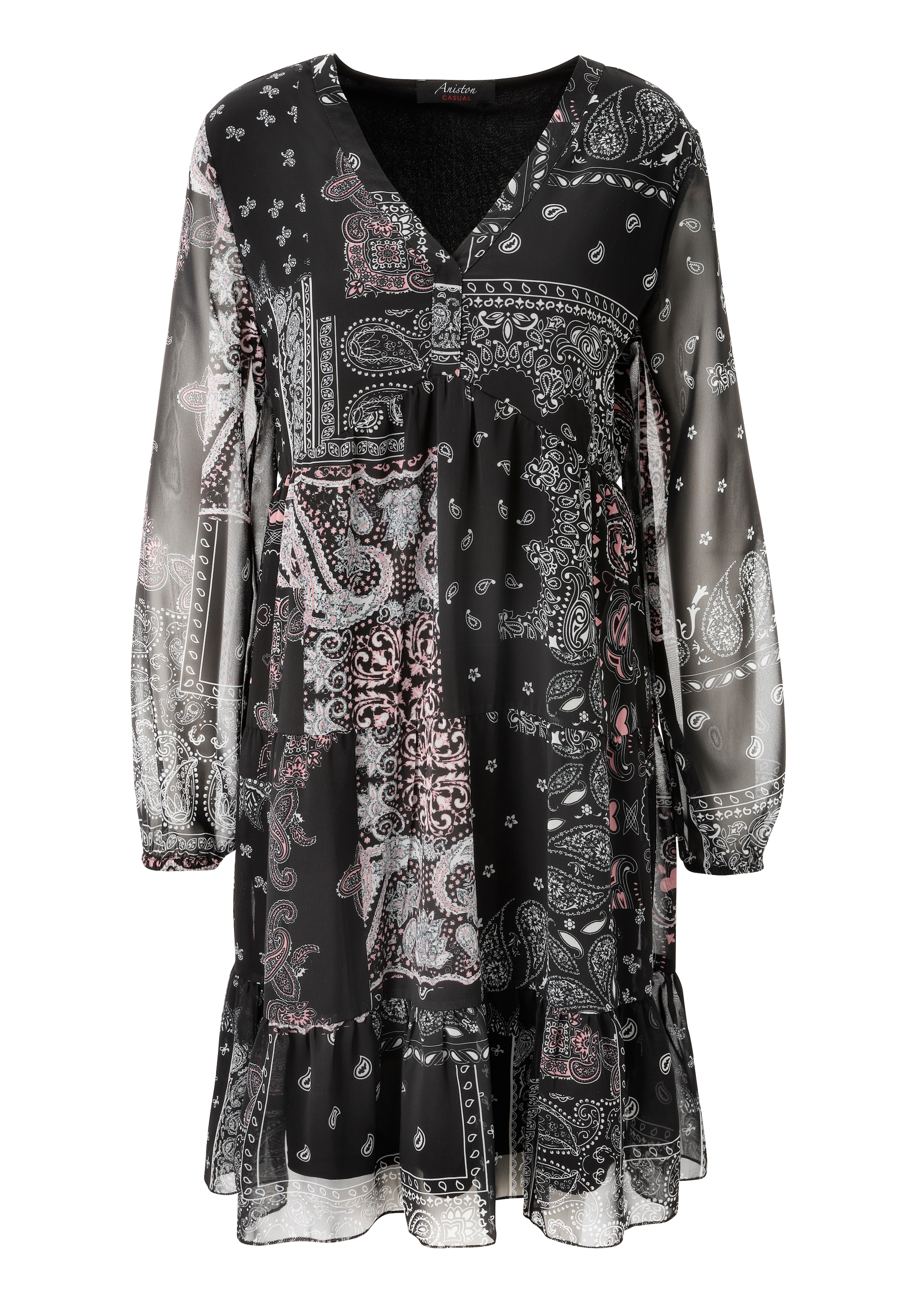 Aniston CASUAL Tunikakleid, im fantasievollen Paisley-Muster-Mix - NEUE KOLLEKTION