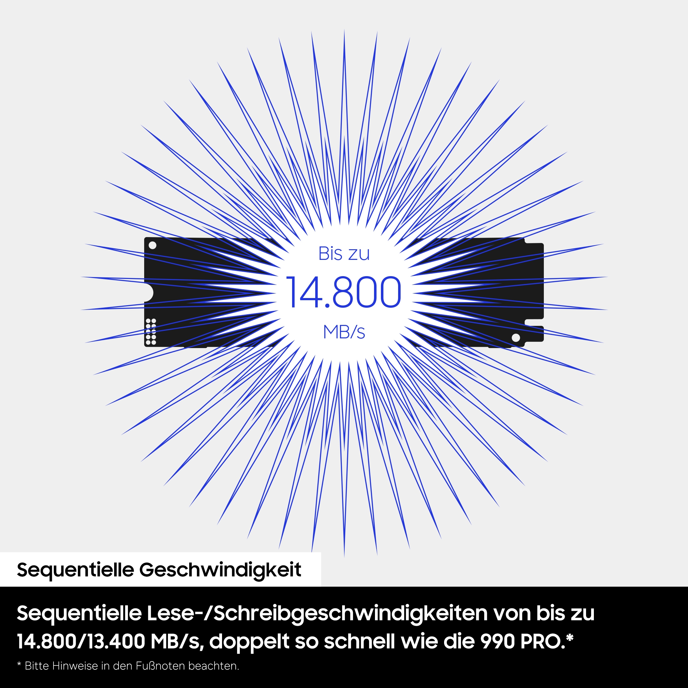 Samsung interne Gaming-SSD »9100 PRO SSD« 1 TB Anschluss PCI Express 5.0