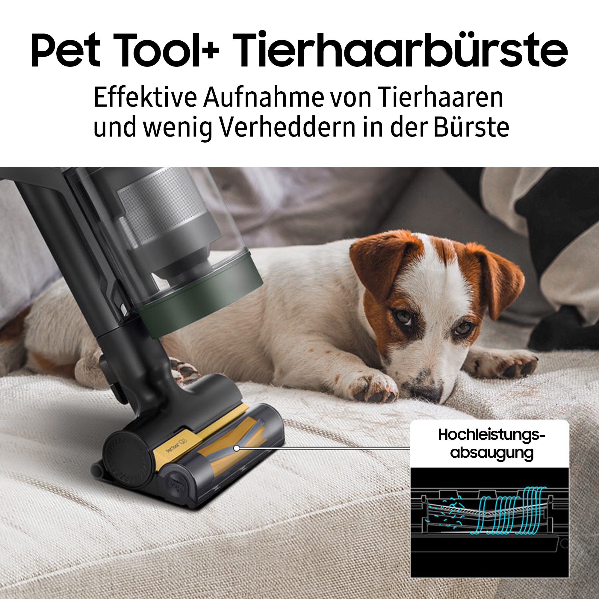 Samsung Akku-Handstaubsauger »BESPOKE AI Jet Ultra Akku + CompleteClean, VS90F40EEK/WD«