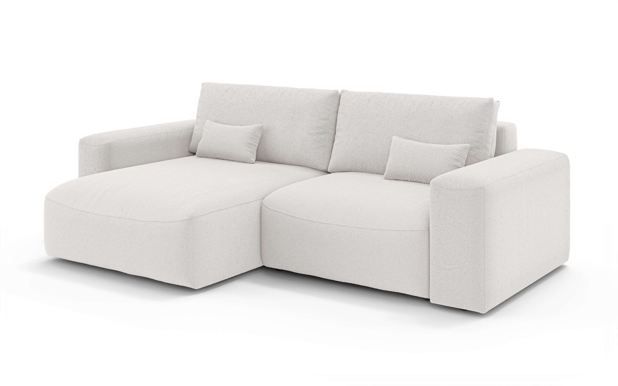 OTTO home Ecksofa »MATTS Schlafsofa mit Bettkasten, Maße B/T/H: 265/159/89 cm«, L-Form mit Recamiere rechts oder links, hoher Sitzkomfort