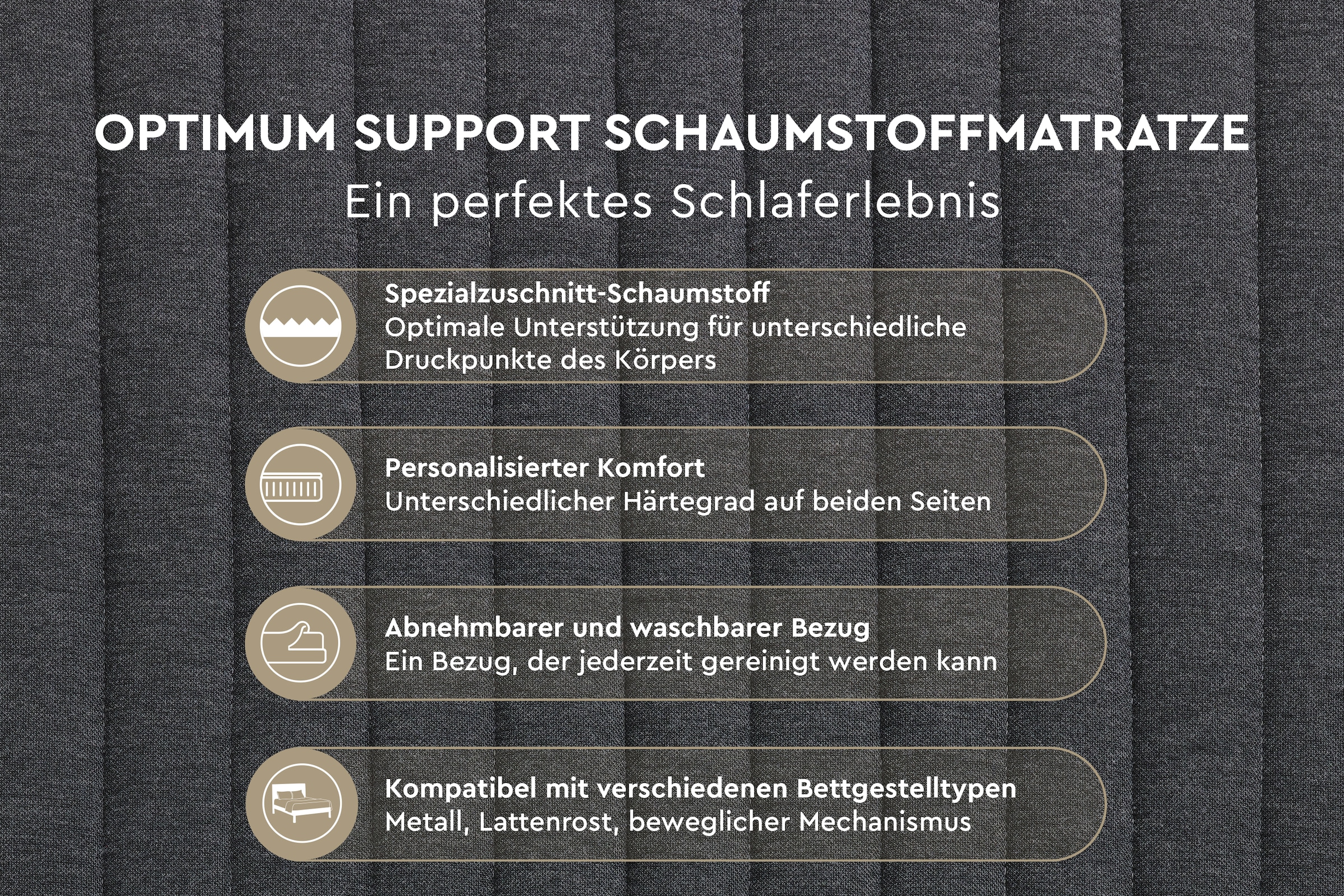 Yatas Bedding Kaltschaummatratze »Optimum Support Kaltschaummatratze,Matratze 90x200 & weitere Größen« 16 cm hoch Raumgewicht: 35 kg/m³ 1 Stk. tlg. 7-Zonen, H2 / H3, wendbar, atmungsaktiv