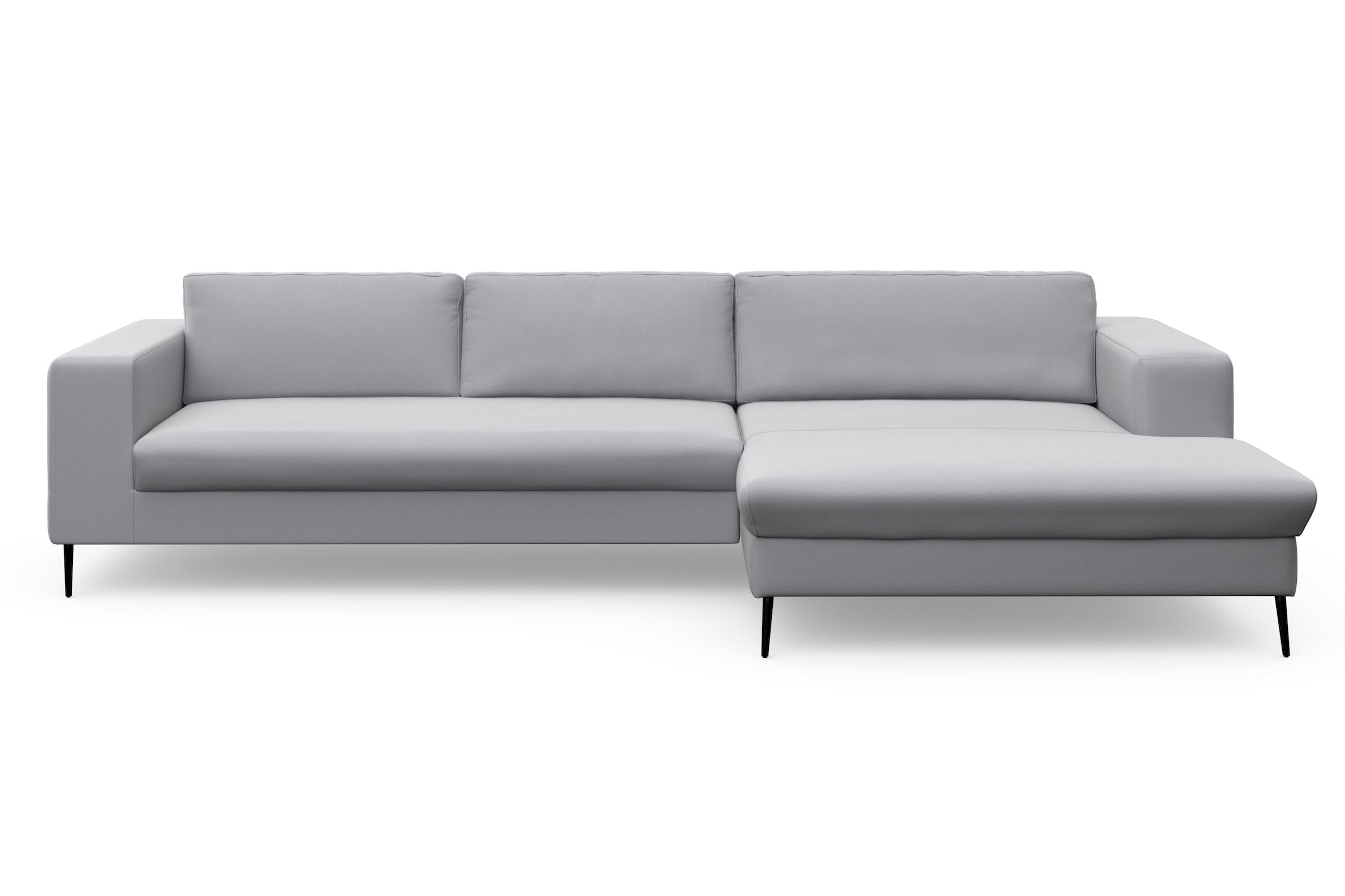 DOMO collection Ecksofa »Modica, zeitlos und elegant, L-Form«, moderne Optik mit extrabreiter Recamiere, auch in Cord