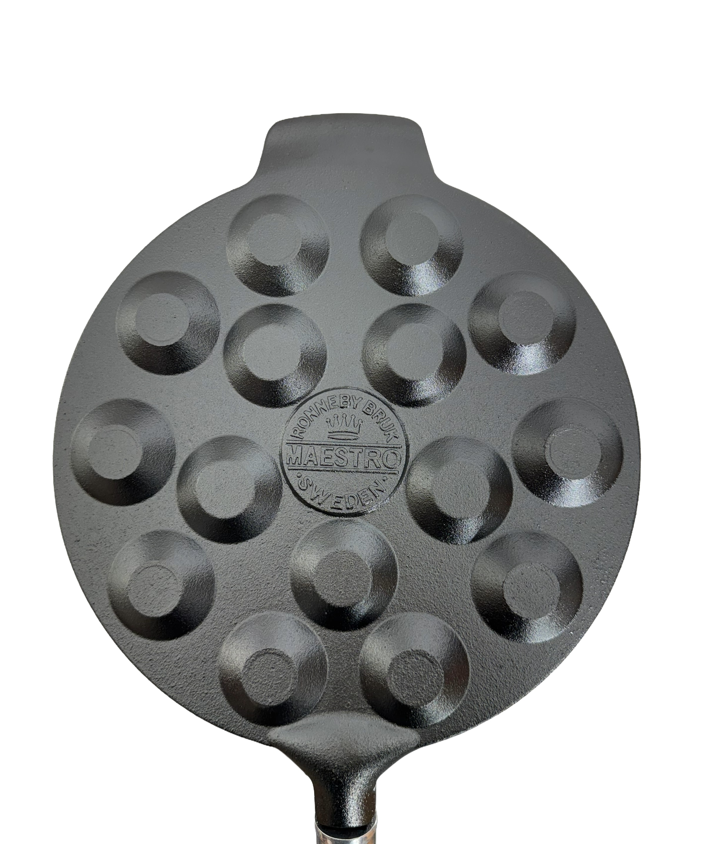 Ronneby Bruk Poffertjespfanne »Maestro Poffertjes-Pfanne, Ø 24 cm, mit Holzgriff« Gusseisen 1 tlg.