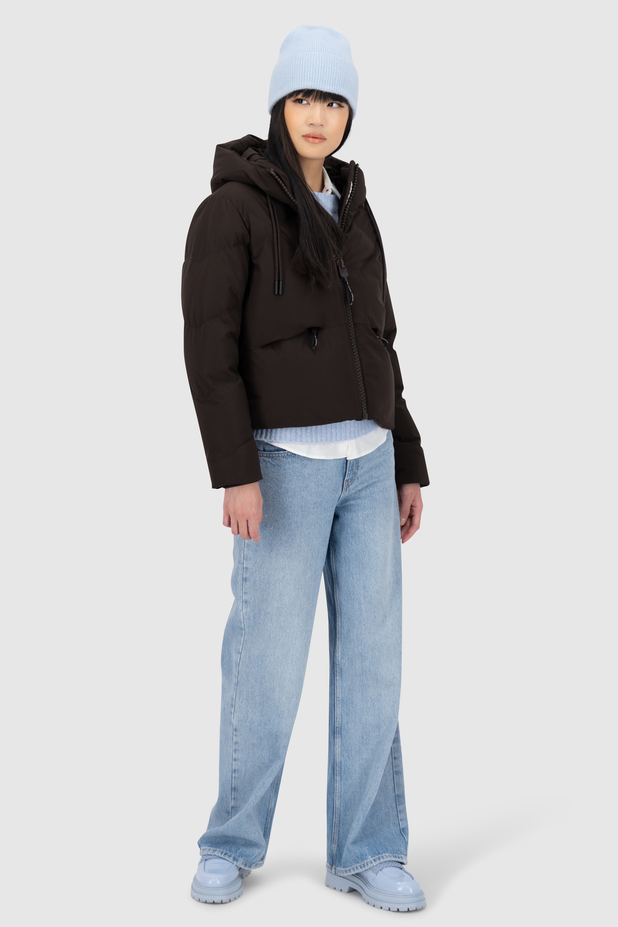 Alife & Kickin Steppjacke »Damen MurielAK A« mit Kapuze Kurze warme moderne Jacke mit großer gefütterter Kapuze