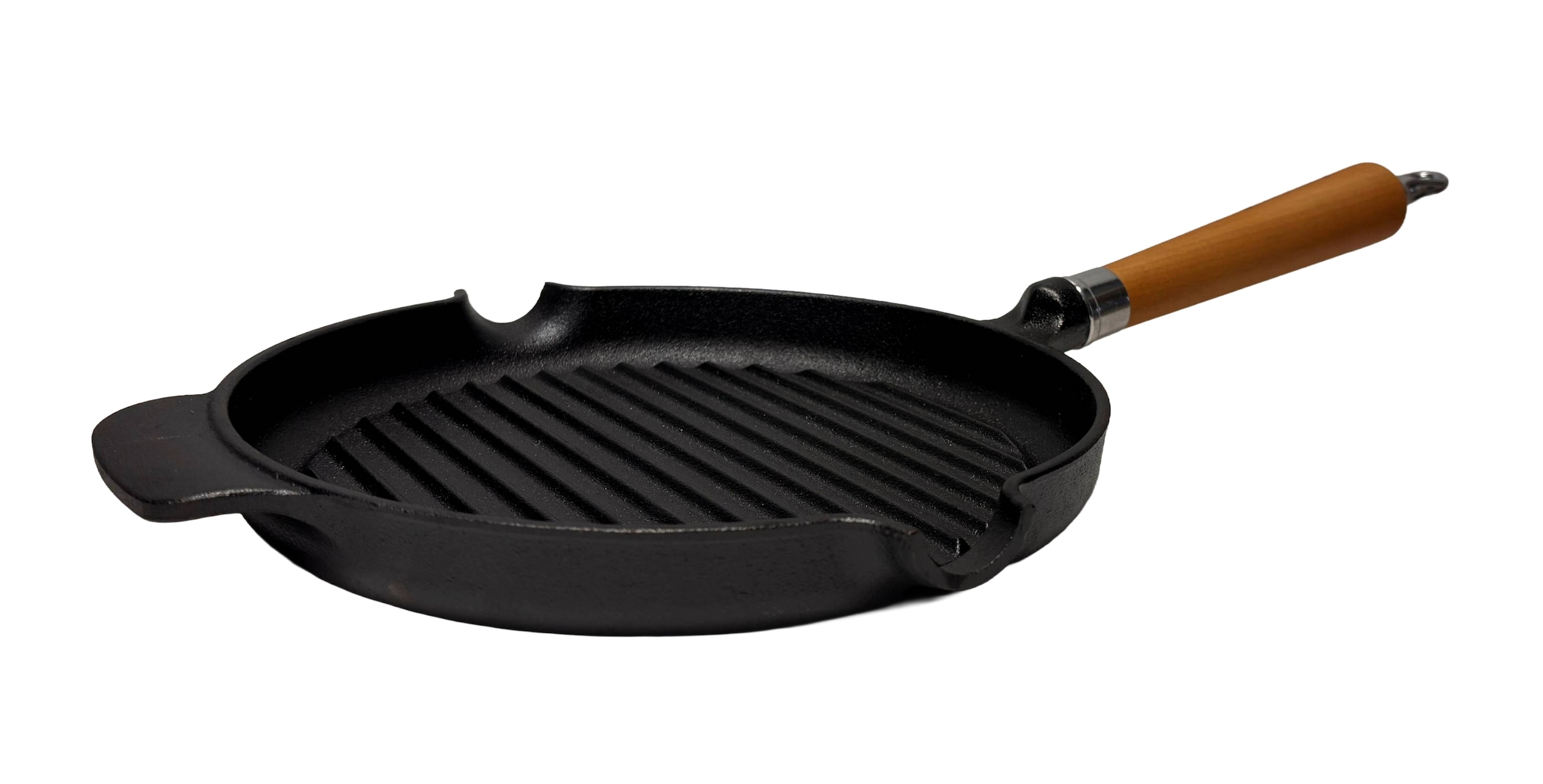 Ronneby Bruk Grillpfanne »Maestro, Pfanne, Ø 25 cm, mit Holzgriff« Gusseisen 1 tlg.