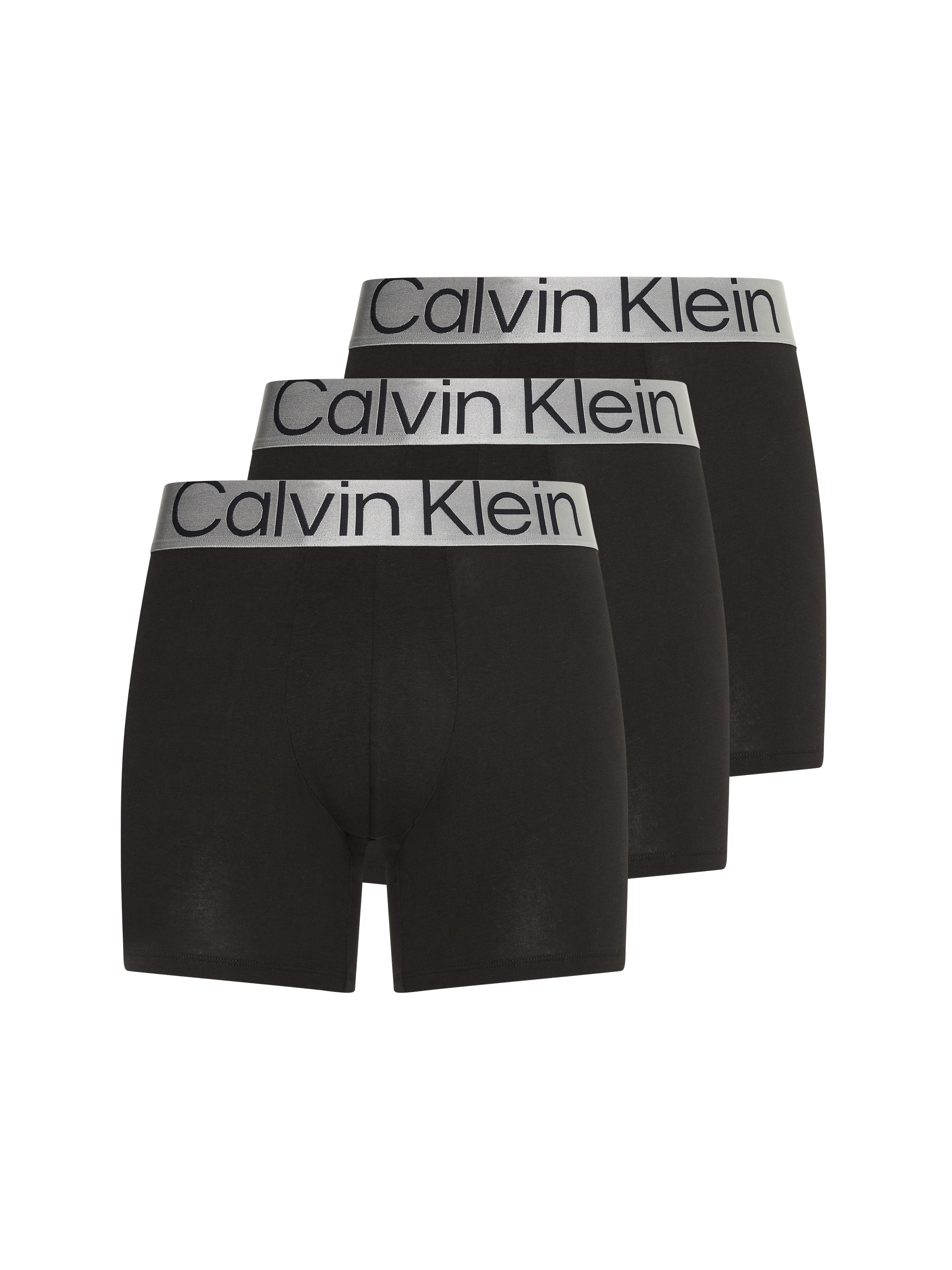 Calvin Klein Underwear Boxershorts, (Packung, 3 St., 3er-Pack), mit Logobund in dezentem grau