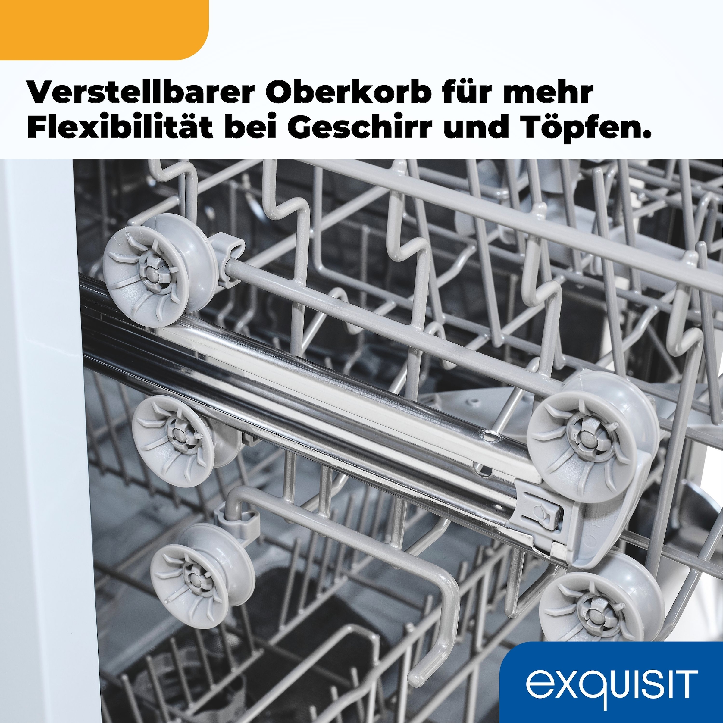 exquisit Standgeschirrspüler 6314 »GSP6314-030C weiss« 10,2 l 14 tlg. Maßgedecke 14 Maßgedecke, 6 Programme, LED, Besteckschublade