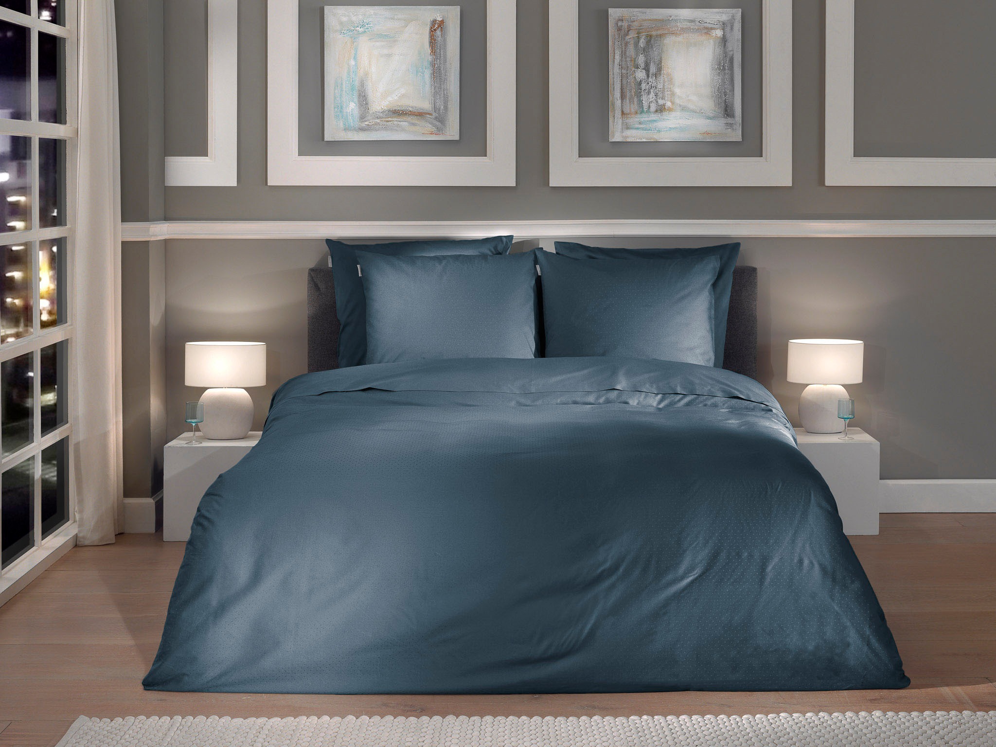 Heckett & Lane Bettwäsche »Punto« 2 Stk. tlg. gepunktet, 100% Baumwolle ab günstig online kaufen