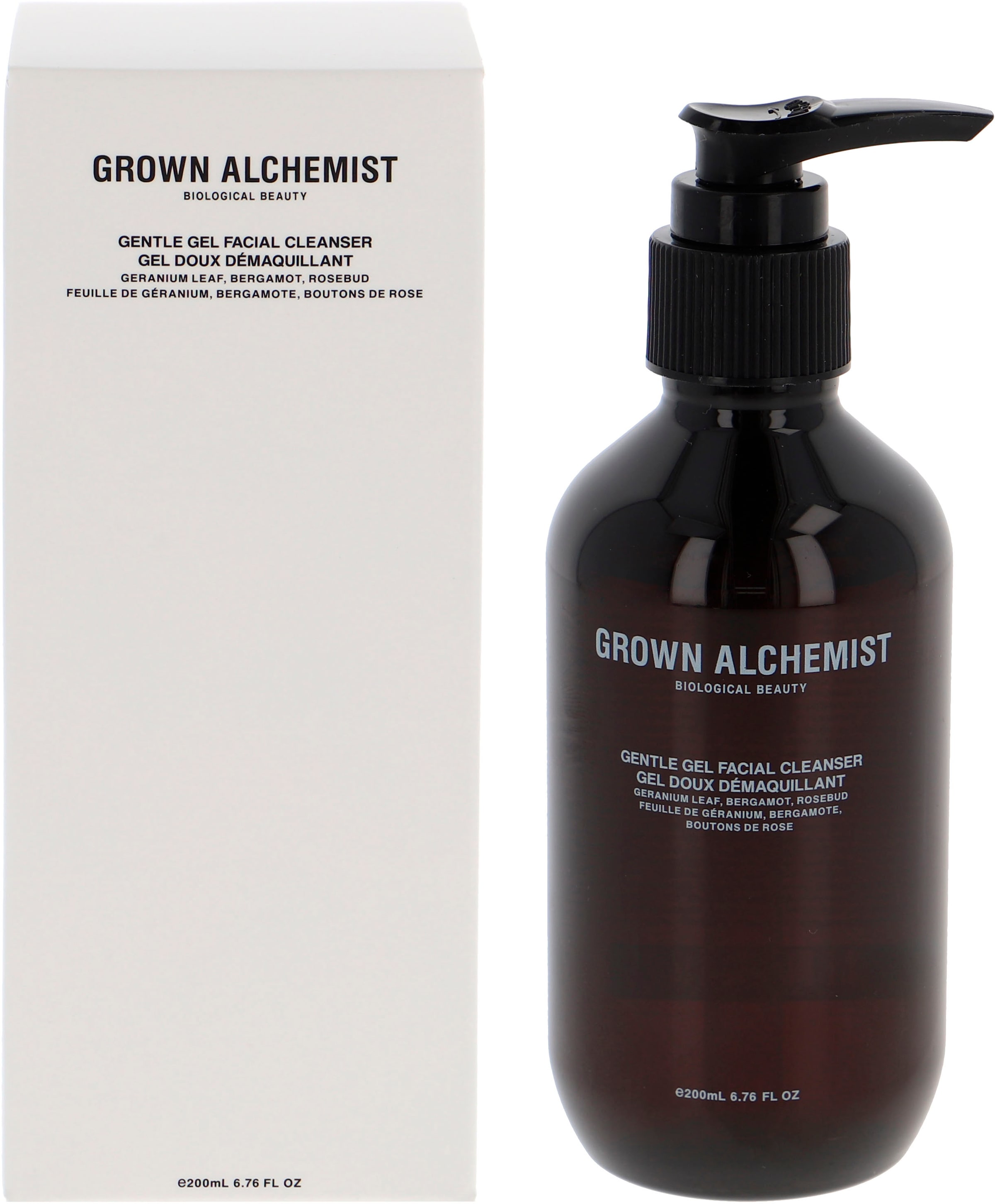 GROWN ALCHEMIST Gesichtsreinigungsgel »Gentle Gel Facial Cleanser«, Geranium Leaf, Bergamot, Rosebud