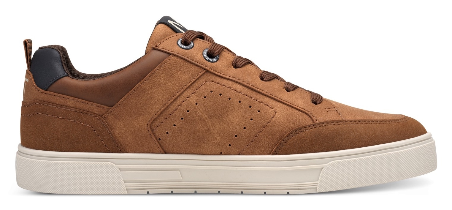 MARCO TOZZI Plateausneaker  , Freizeitsch, Halbschuh, Schnürschuh mit Perforierung und Ziernähten