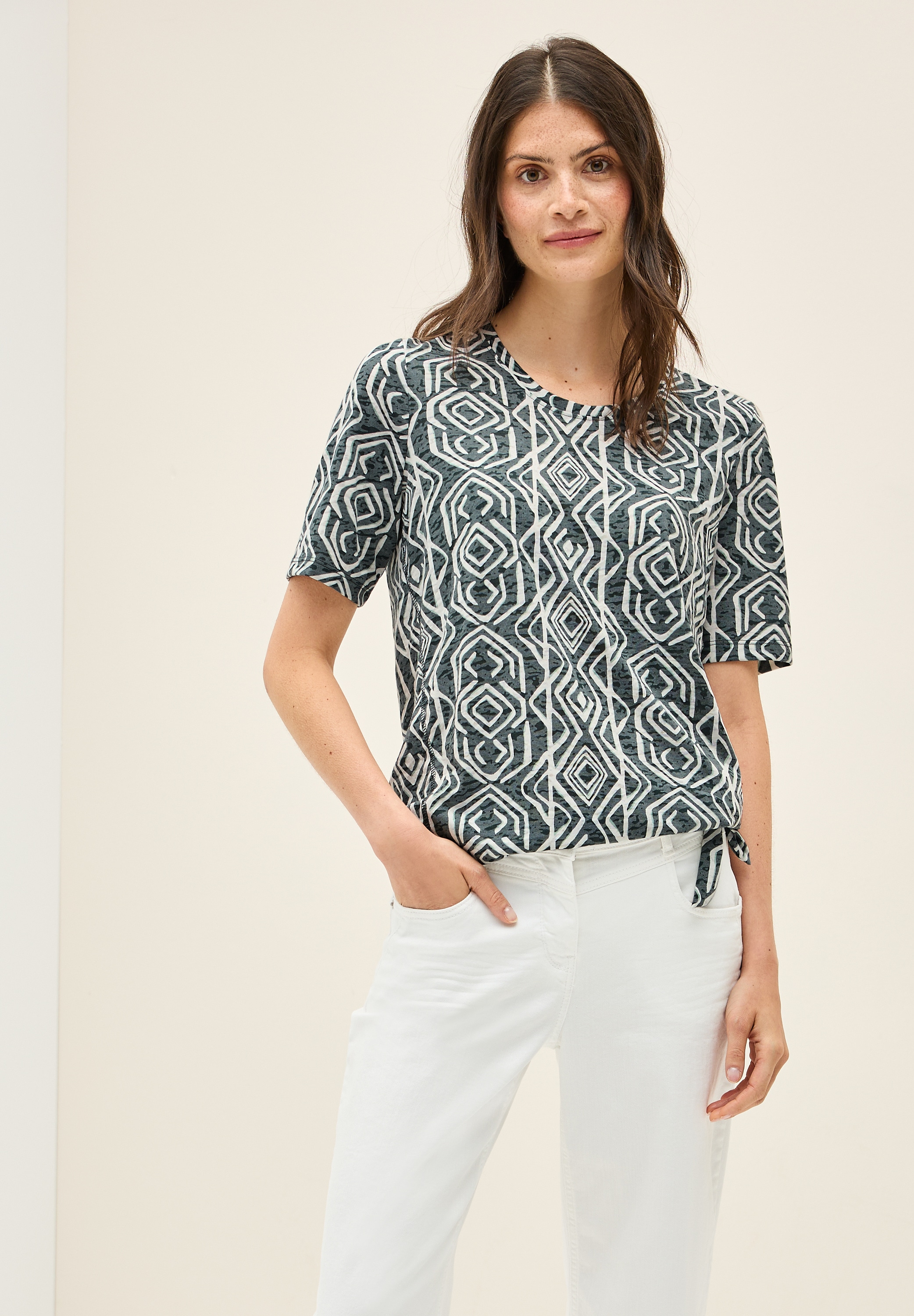 Cecil T-Shirt, in Ausbrenner-Optik