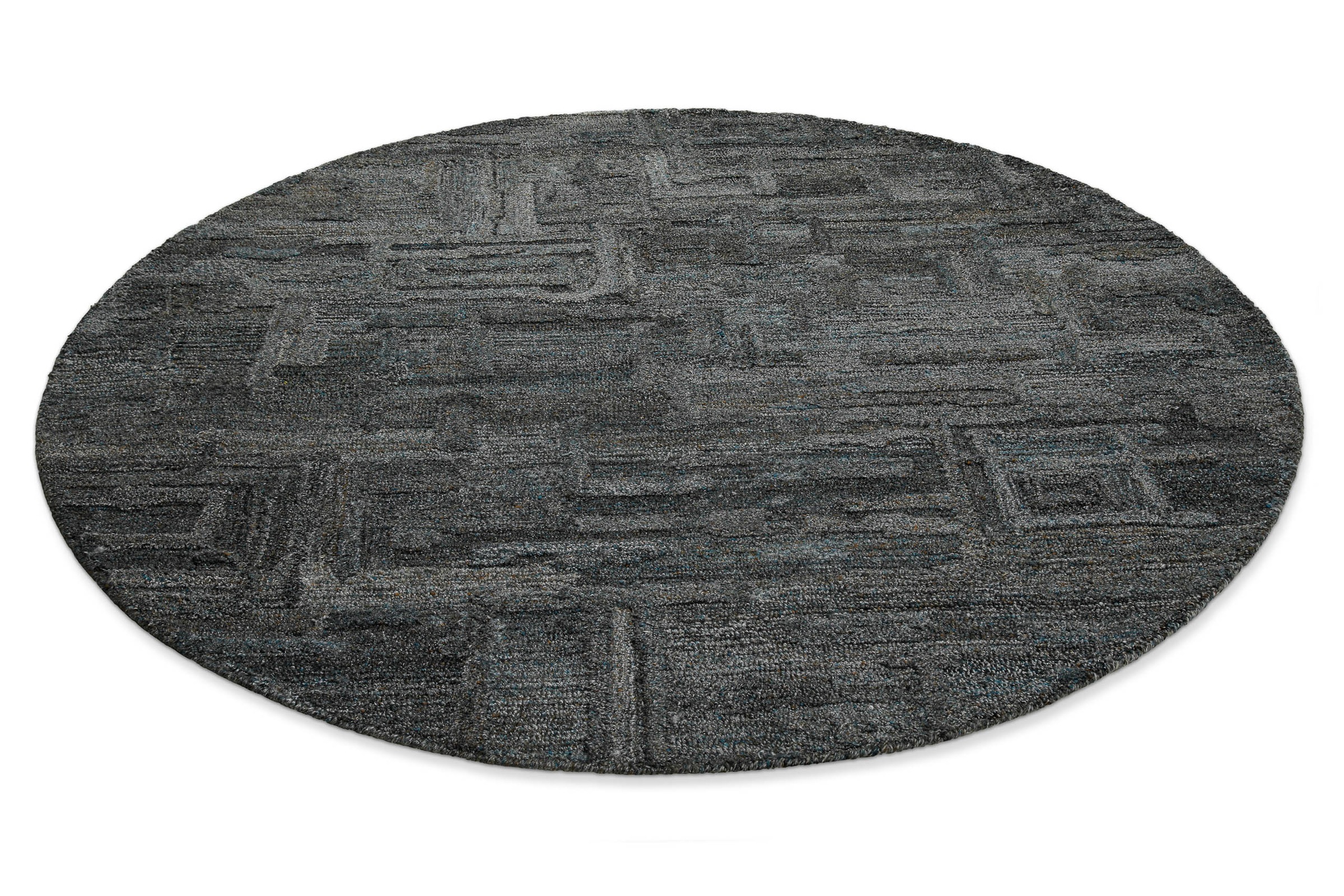 Wecon home Teppich »Hamptons FORTYTWO«, rund, 15 mm Höhe, Kurzflor, Wohnzimmer, Schlafzimmer, elegant, geometrisches Design