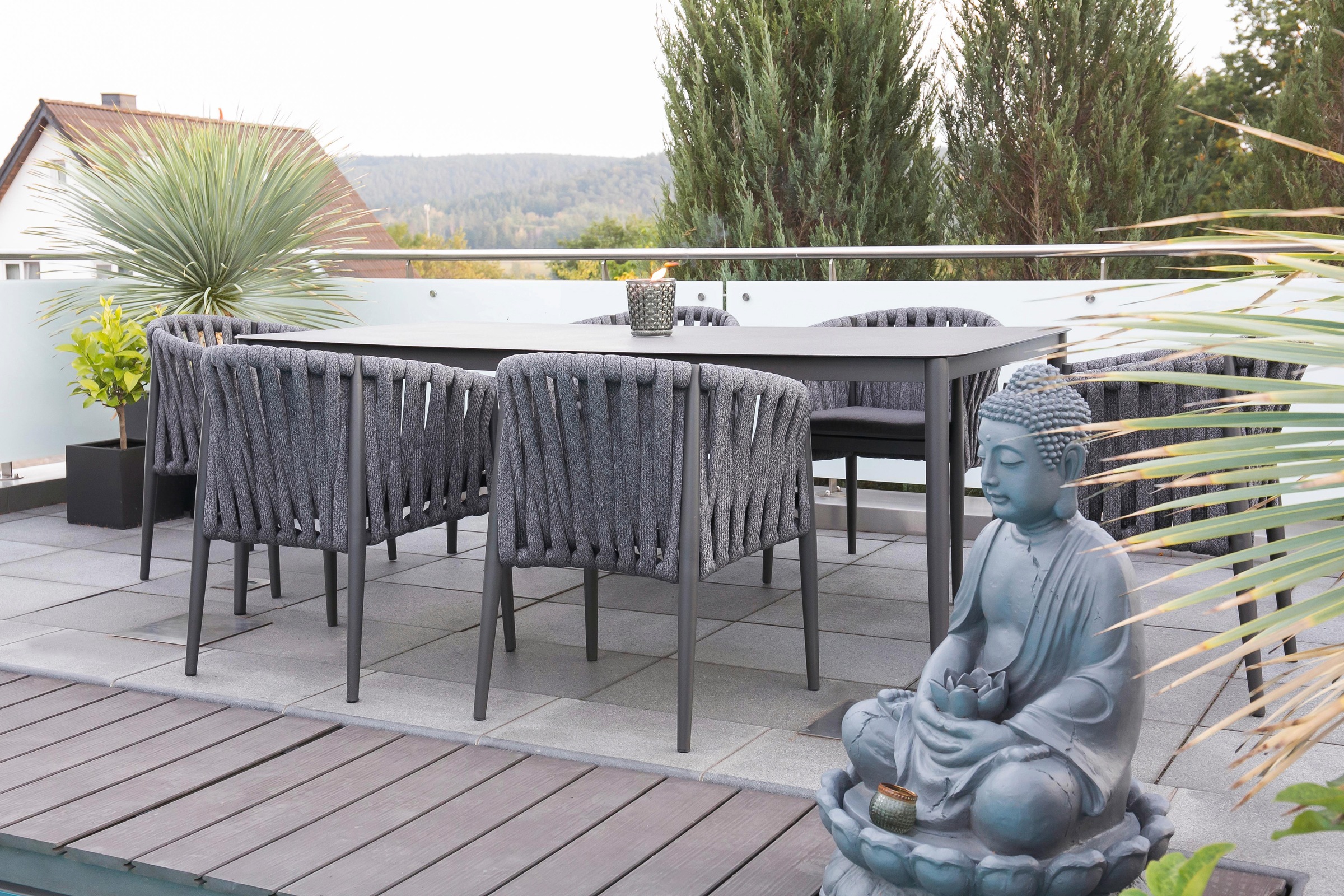 bella sole Garten-Essgruppe »Maui«, (7 tlg.), 6 Stühle mit Tisch