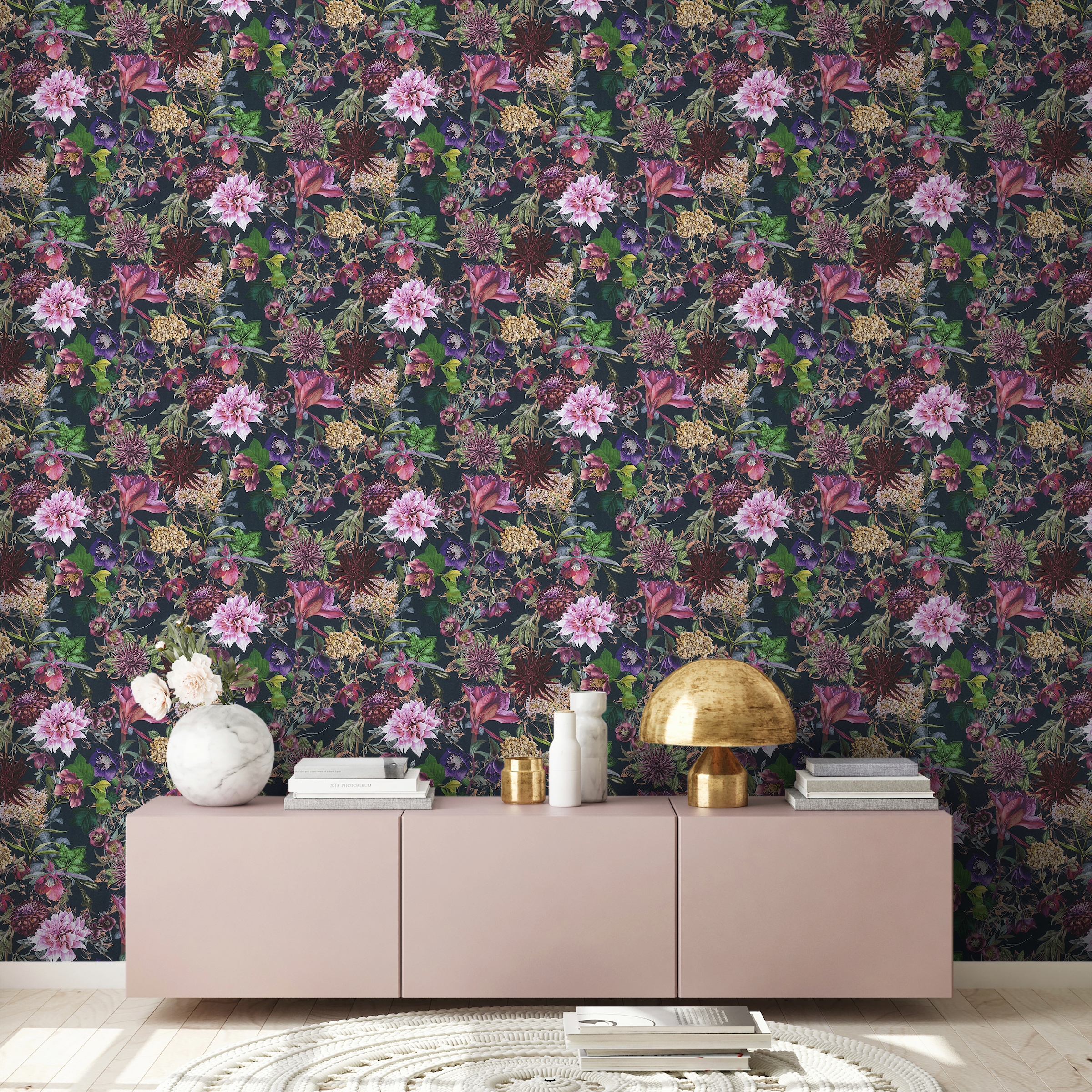 A.S. Création Vliestapete »Dream Flowery«, floral-botanisch-Wald, Florale Tapete Blumenoptik Tapeten Wohnzimmer Schlafzimmer Küche Optik