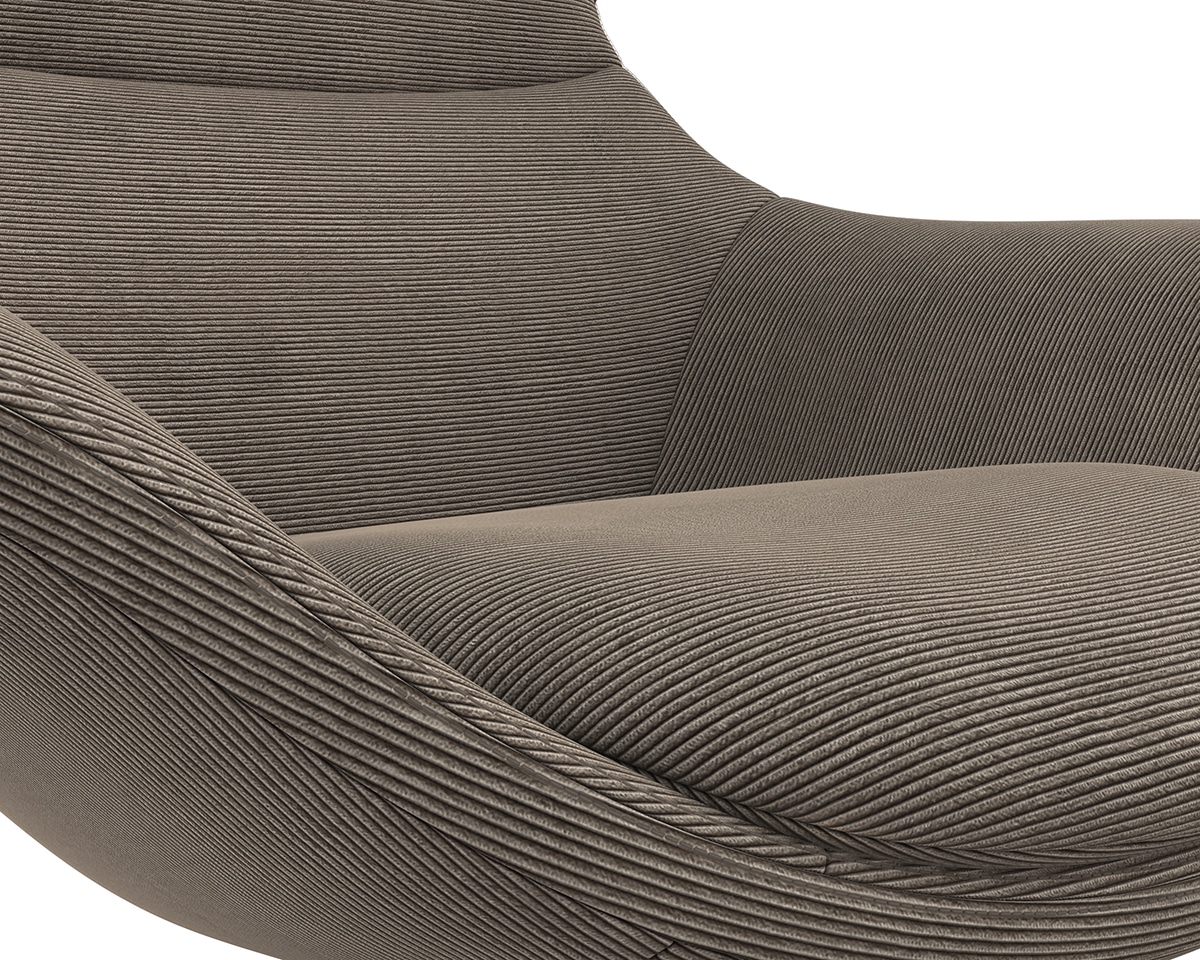 FLEXLUX Ohrensessel »Stilo Relaxsessel, TV-Sessel, OTTOs Choice«, Solitär, Stil-Ikone, drehbar, Fuß Aluminium
