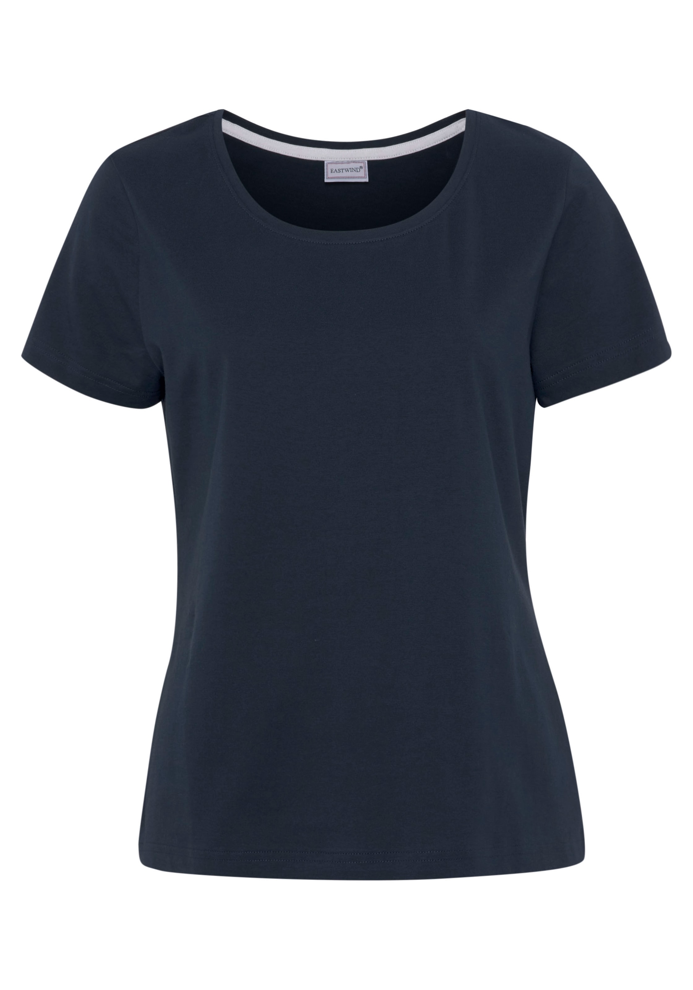 Eastwind T-Shirt, (Packung, 3 tlg., 3er-Pack), Kurzarm, hüftlang, für die Freizeit, aus Baumwolle
