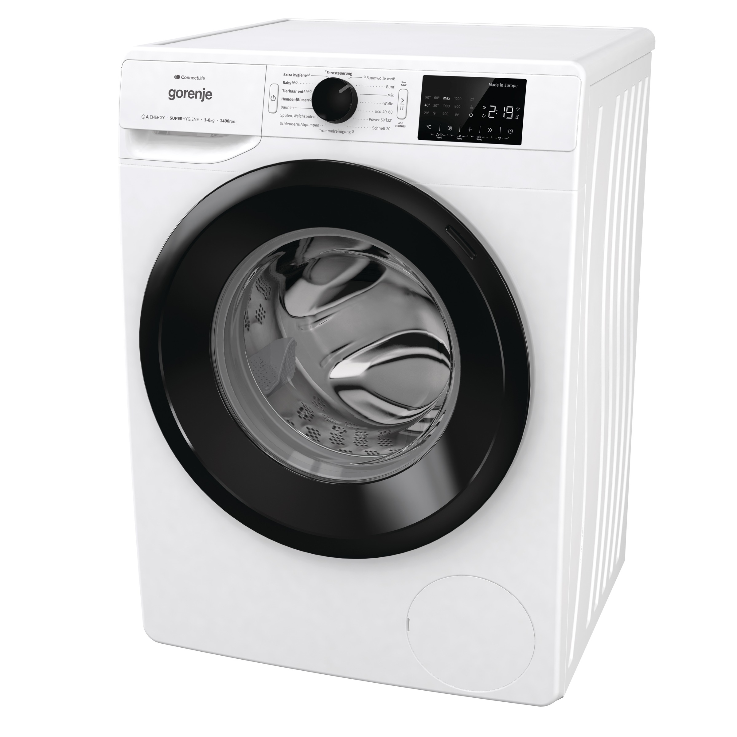 GORENJE Waschmaschine »WPNEI84A1TS«, 8 kg, 1400 U/min, Energieklasse A-10%