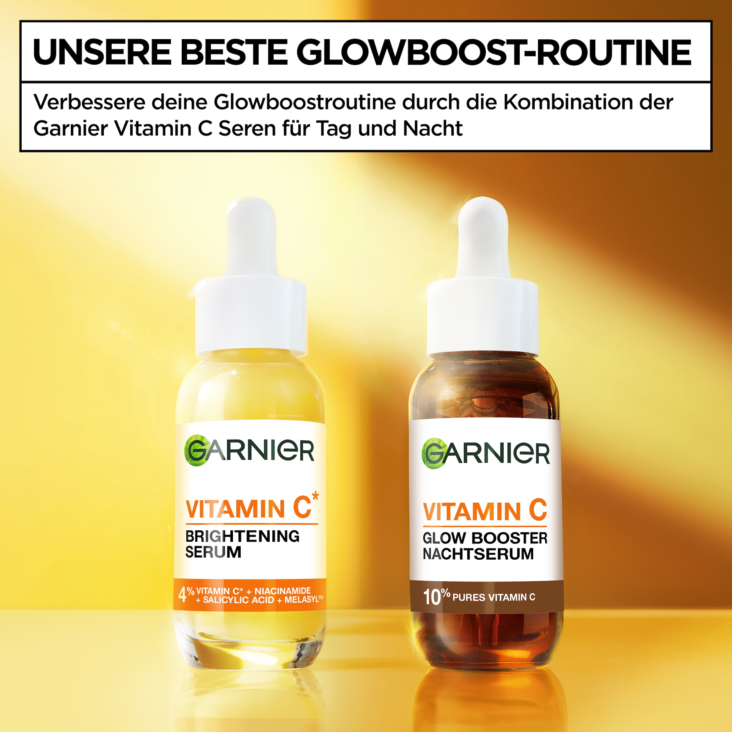 GARNIER Gesichtsserum »SKIN ACTIVE VITAMIN C« mit Vitamin C Derivat