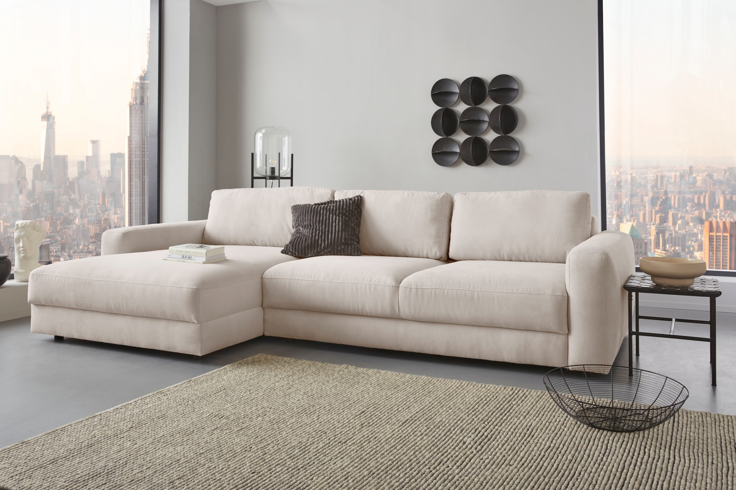 Places of Style Ecksofa »Bloomfield, L-Form«, extra tiefe Sitzfläche, wahlw günstig online kaufen