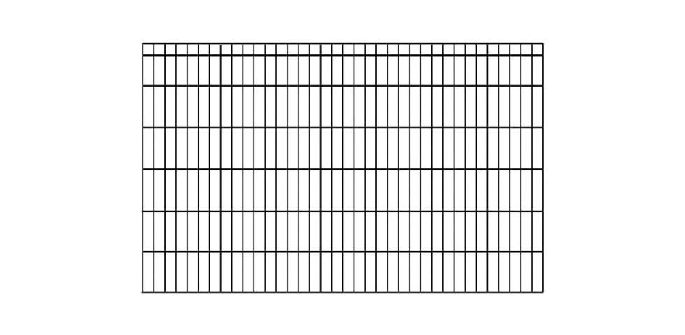 KRAUS Doppelstabmattenzaun »Dino-Pro DS-Z42«, anthrazit, 120 cm hoch, 2 m Verlängerungsmatte, 1 Pfosten