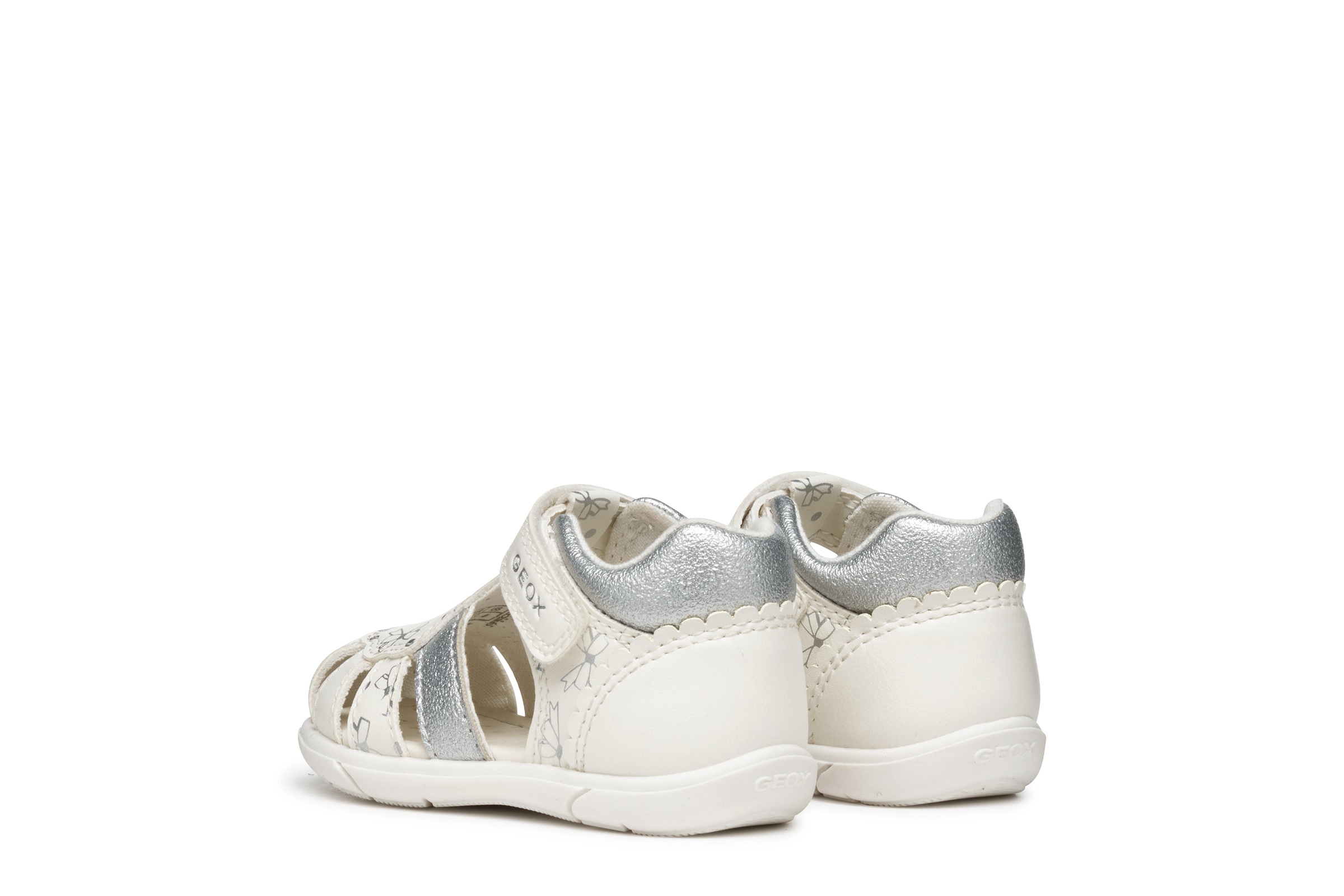 Geox Lauflernschuh »B SANDAL ZAPITO GIRL«  Babyschuh, Sommerschuh, Klettschuh, Größenschablone zum Download