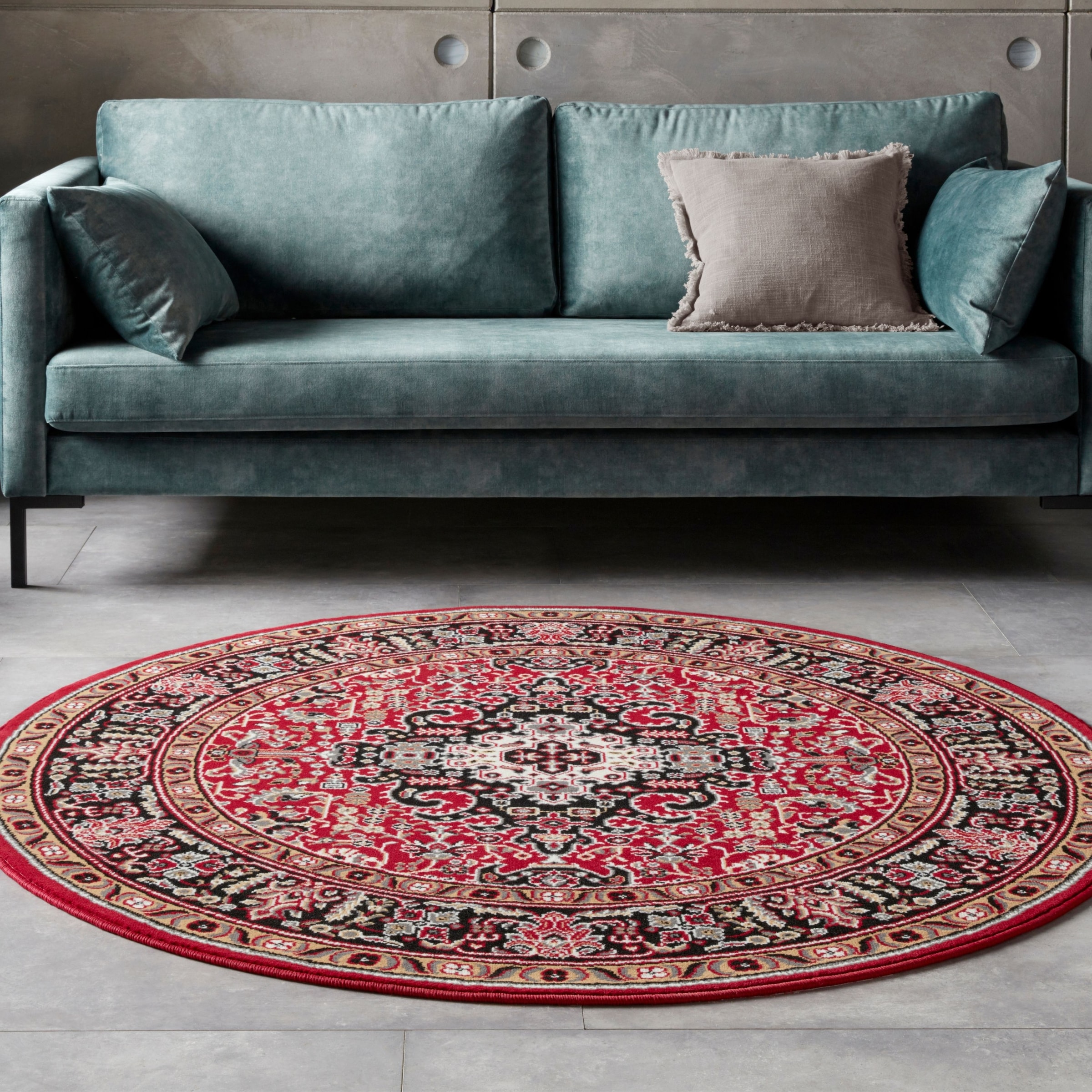 HANSE Home Teppich »Skazar Isfahan«, rund, 9 mm Höhe, Kurzflor, Orient, Tep günstig online kaufen