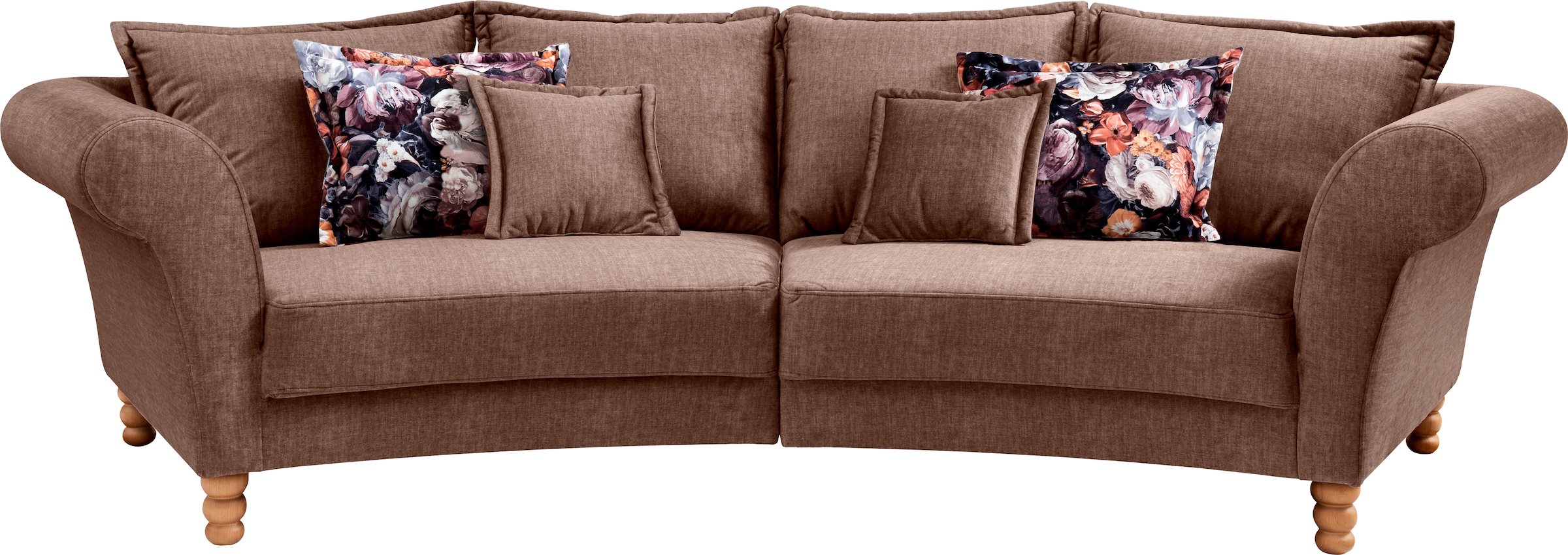 Home affaire Big-Sofa »Tassilo geschwungene Formensprache, bequem, Mega Sof günstig online kaufen