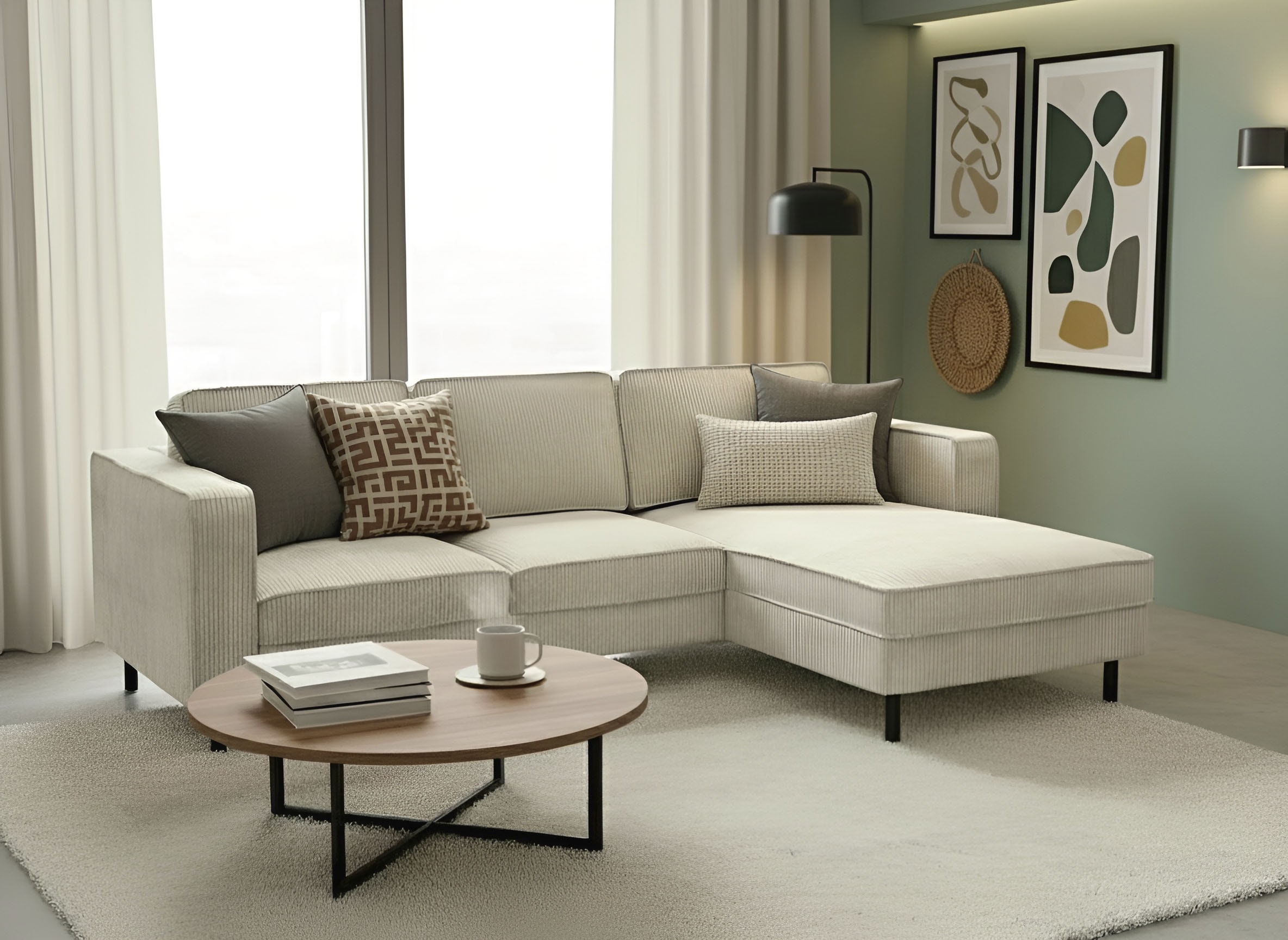 TRENDMANUFAKTUR Ecksofa »Watkins, Couch wahlweise mit Schlaffunktion & Bett günstig online kaufen