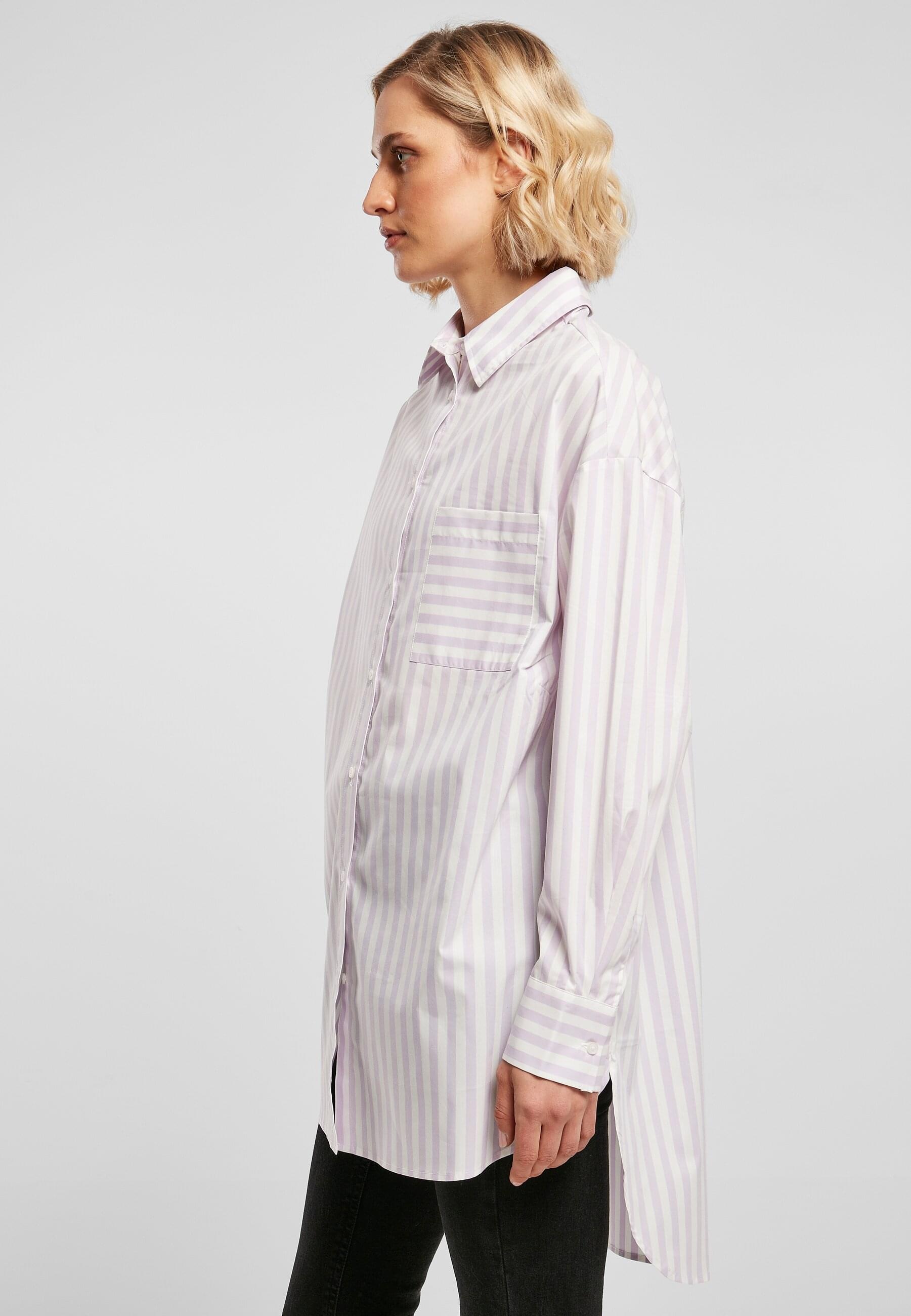 URBAN CLASSICS Klassische Bluse »Urban Classics Damen Ladies Oversized Stripe Shirt«