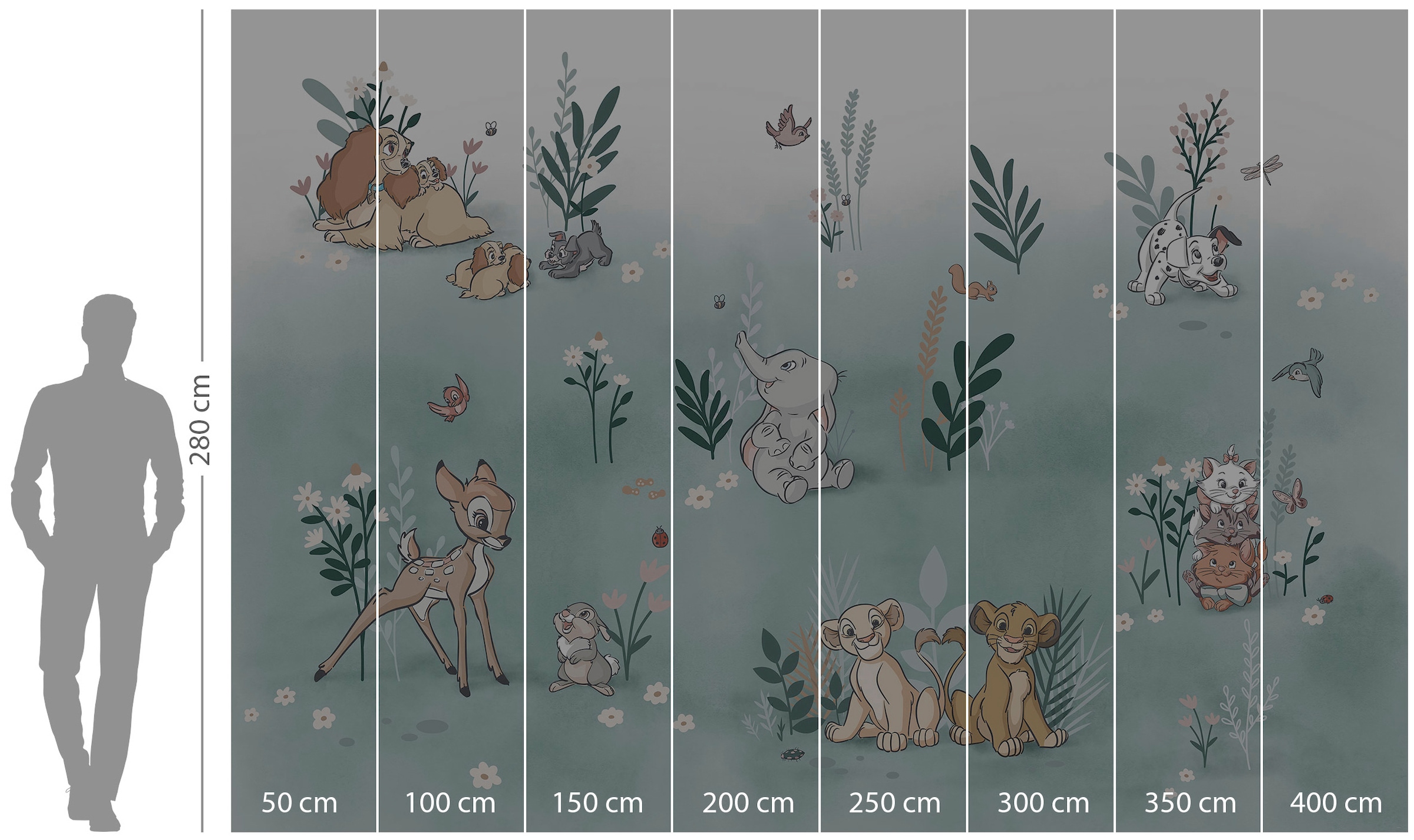 Komar Vliestapete »Digitaldruck Vlies - Before the Bloom - Größe 400 x 280 cm«, bedruckt, Kinderzimmer