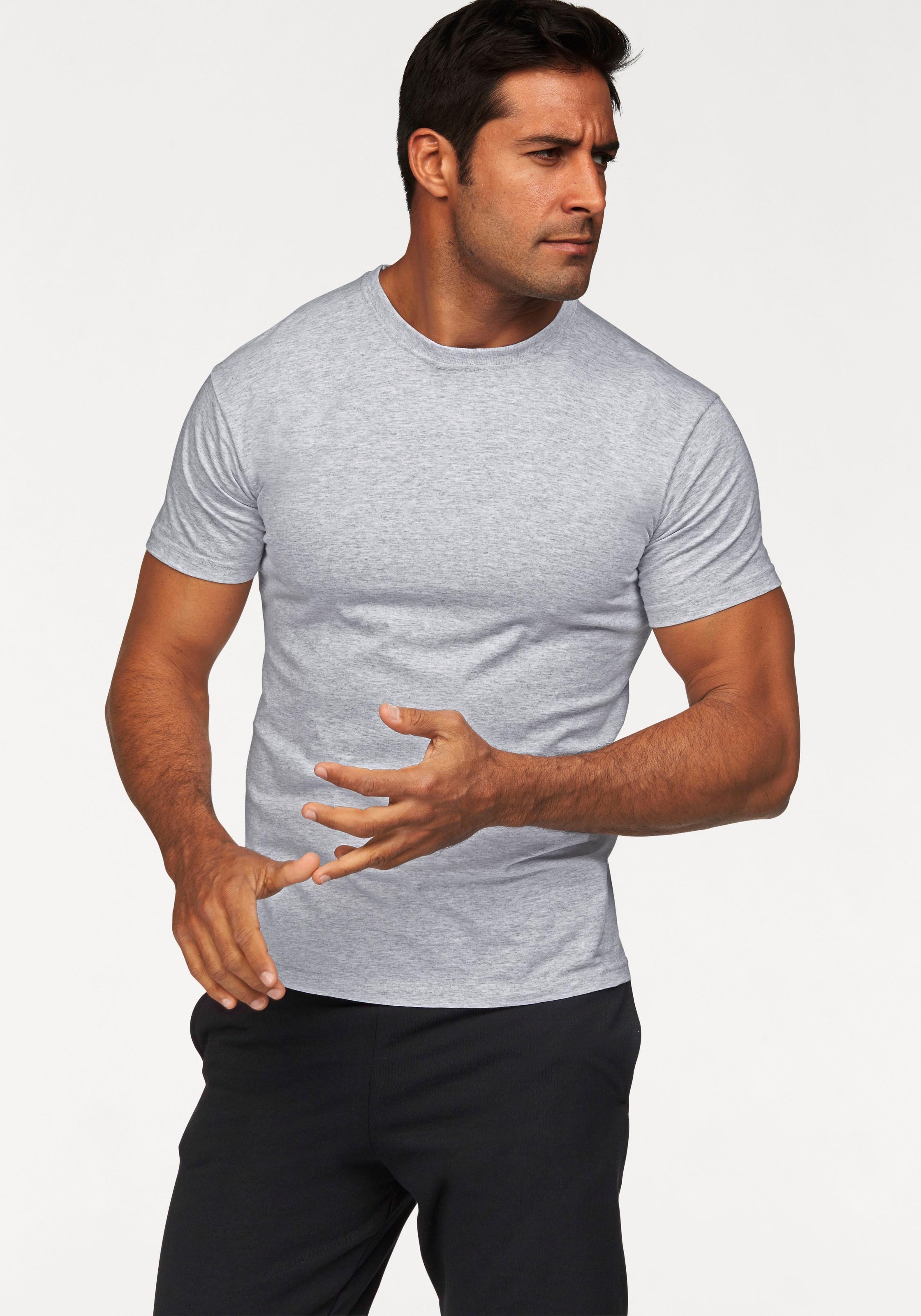 Fruit of the Loom T-Shirt, (Packung, 2 tlg.), aus reiner Baumwolle