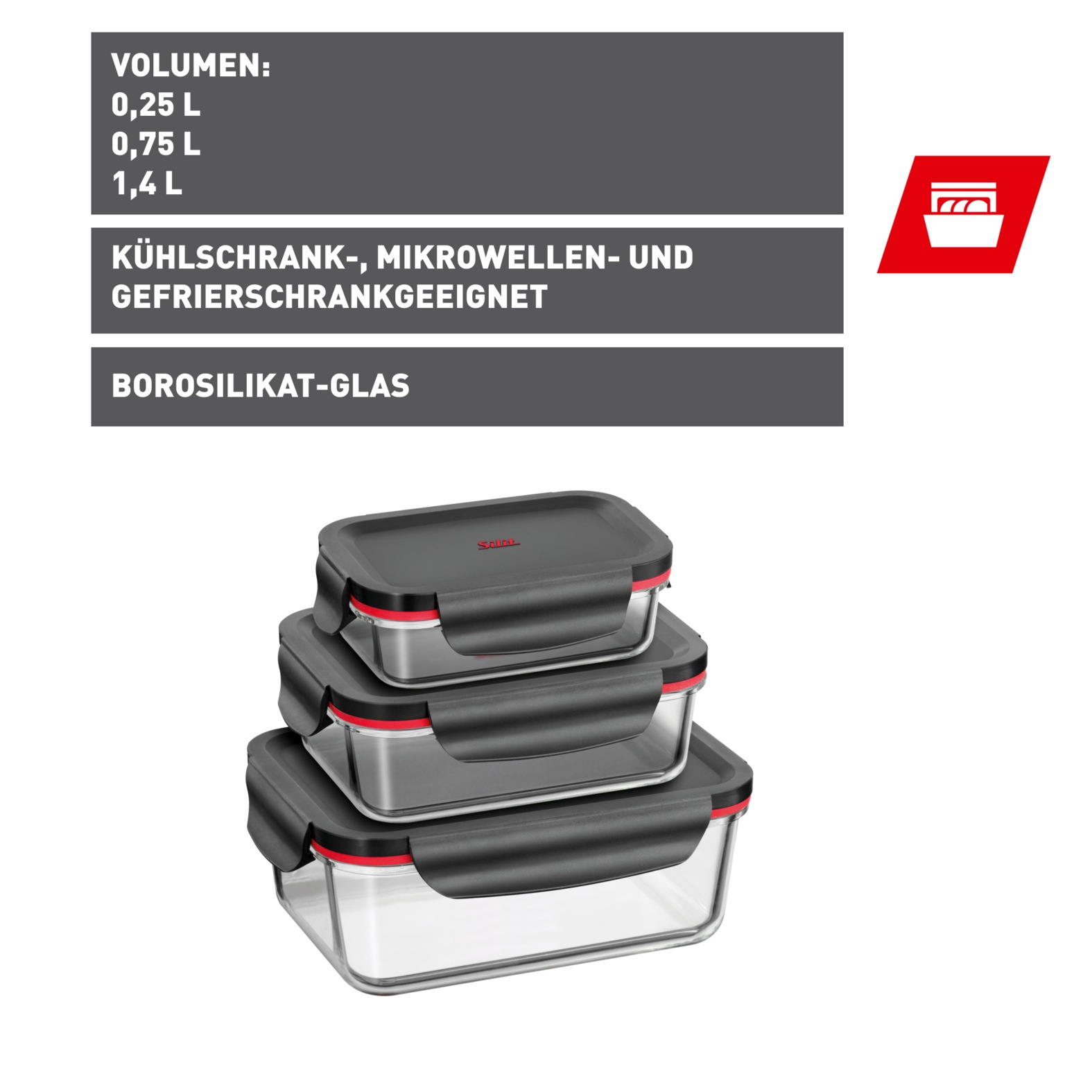 Silit Vorratsdose »Storio«, (Set, 3 tlg.), mit Aromadeckel günstig online kaufen