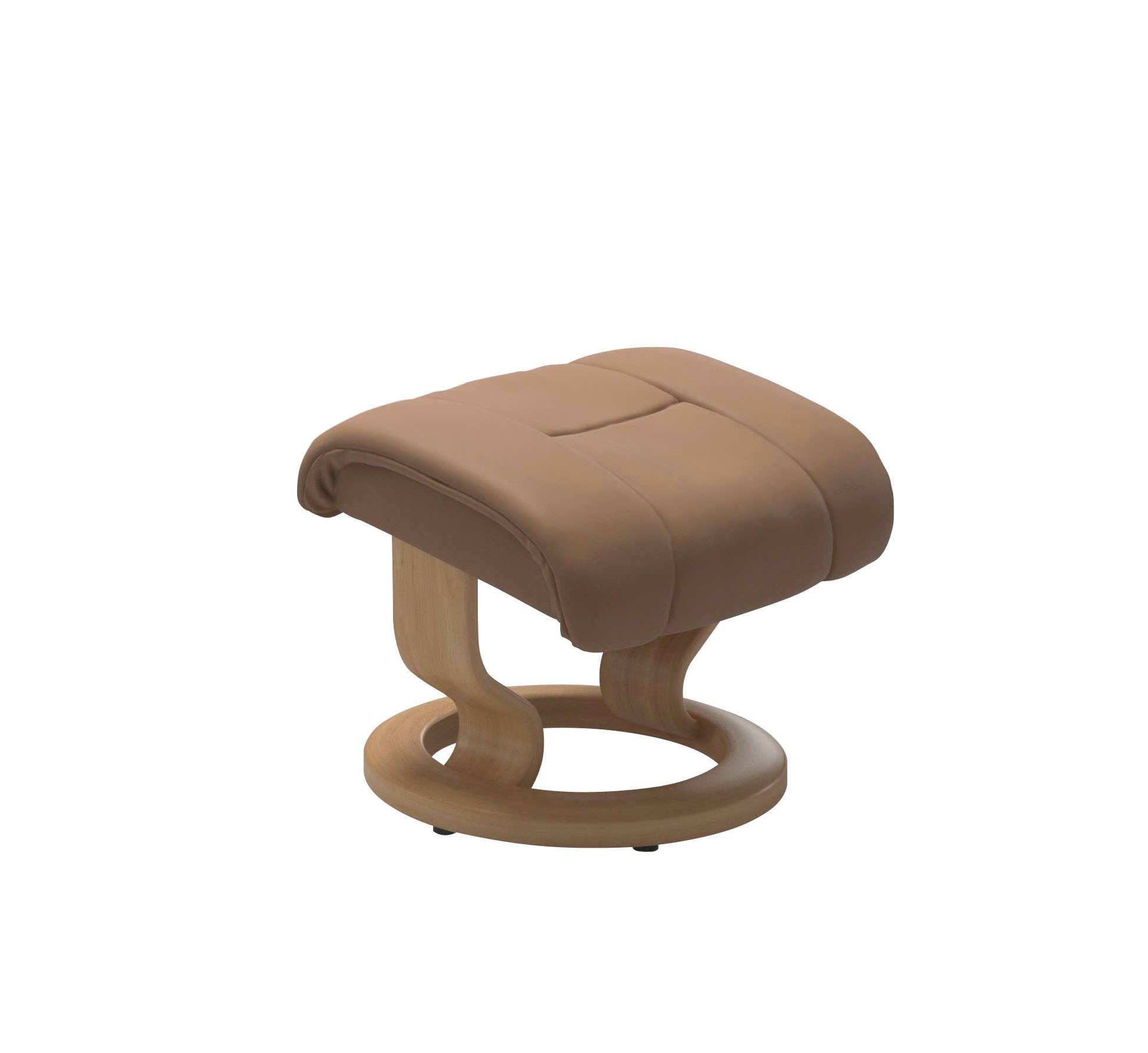 Stressless® Relaxsessel »Reno«, (Set, Relaxsessel mit Hocker), mit Hocker, mit Classic Base, Größe S, M & L, Gestell Eiche