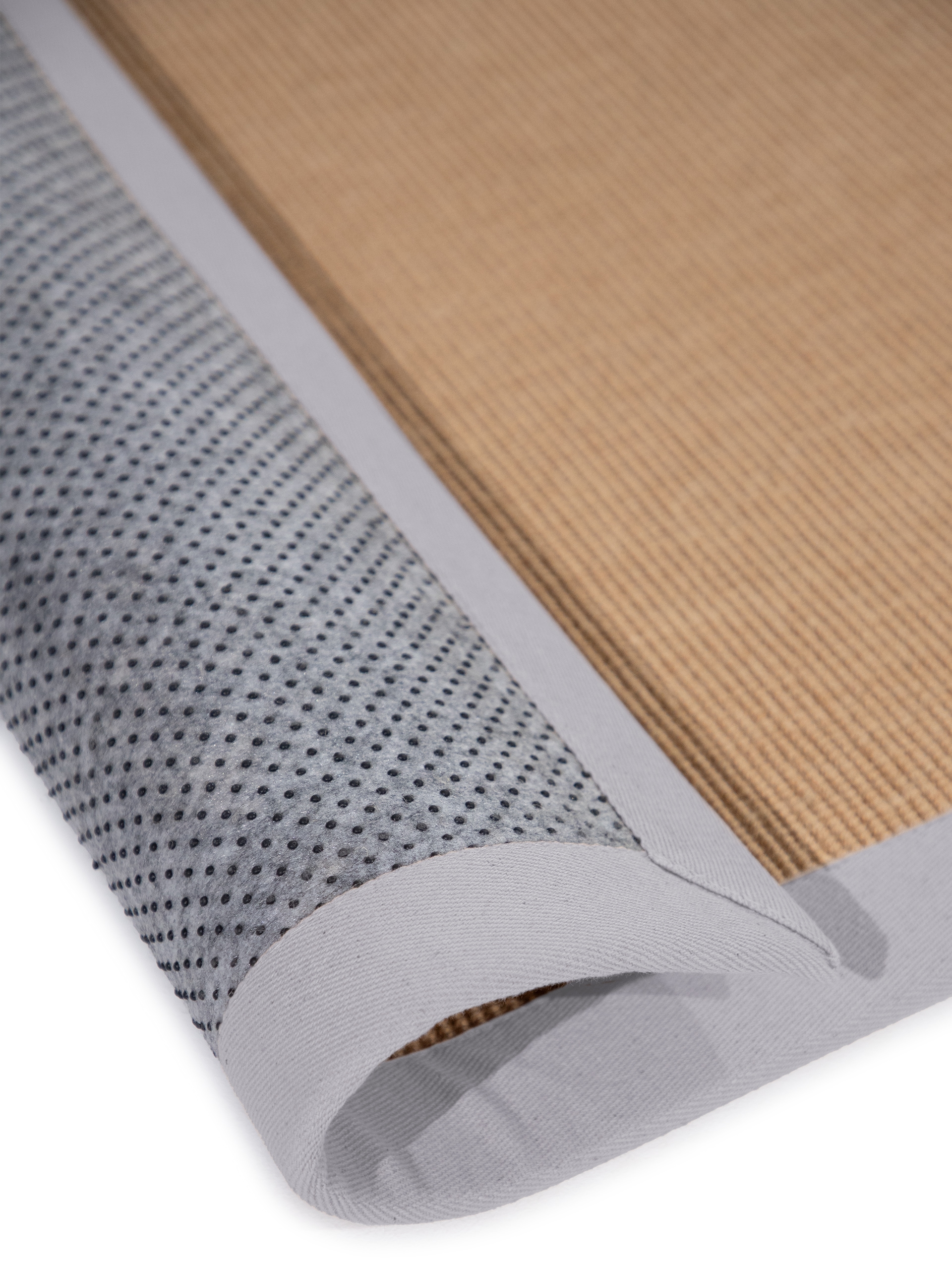 carpetfine Läufer »Sisal«, rechteckig, 5 mm Höhe, mit farbiger Bordüre, Anti Rutsch Rückseite