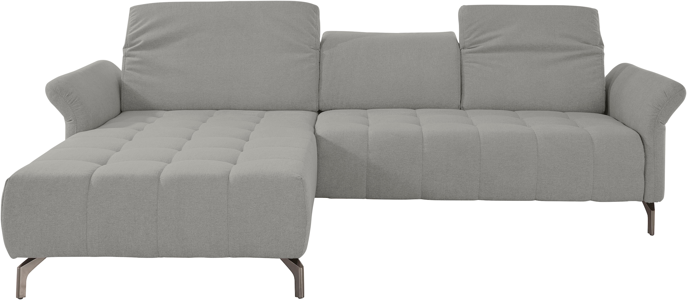 INOSIGN Ecksofa »Fresh L-Form«, Federkern, wahlweise Kopfteilverstellung und motorischer Vorziehsitz