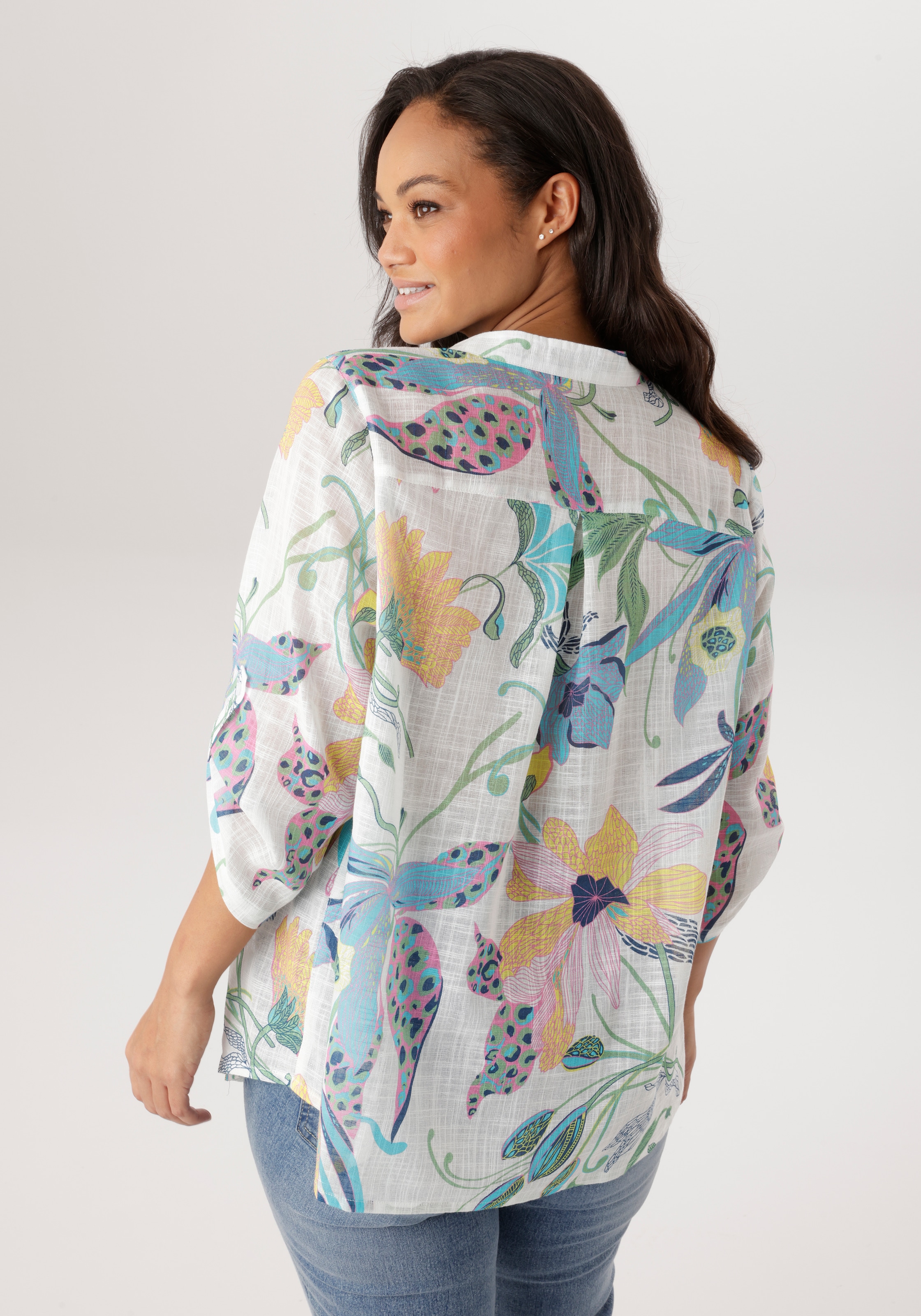 Aniston PLUS Schlupfbluse im Leinen-Look - NEUE KOLLEKTION