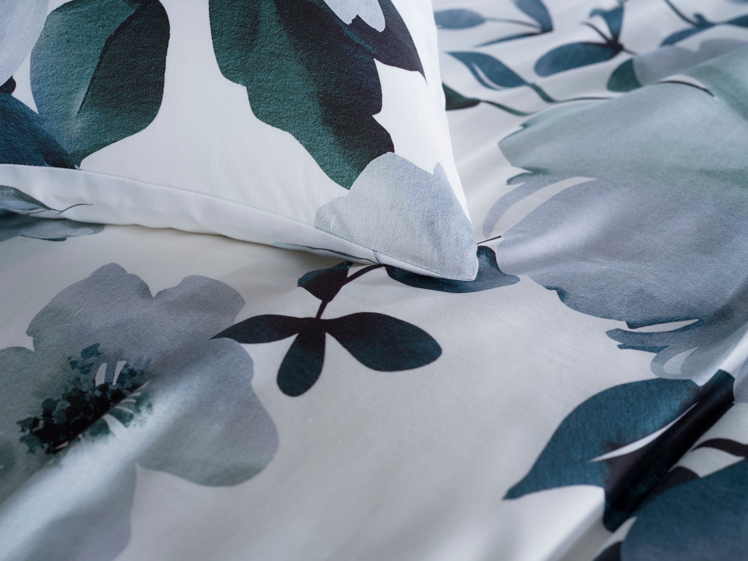 Heckett & Lane Bettwäsche »Kristoffer« 2 Stk. tlg. 100% Baumwolle, hochwertiges Mako-Satin, Bettwäsche ab 135x200 cm.