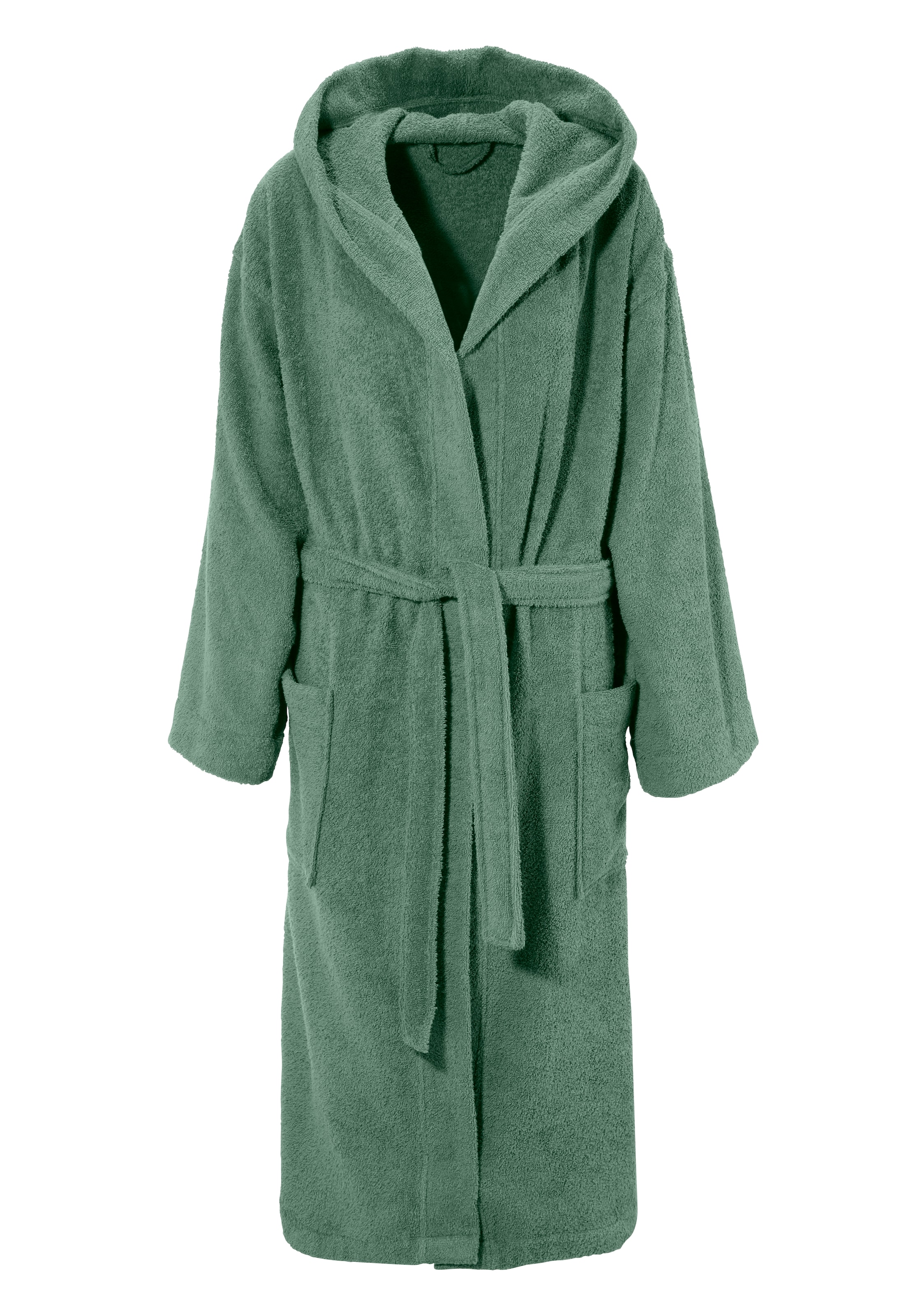 Bruno Banani Unisex-Bademantel »Robby, ideal für Sauna & Spa, Hotelbademantel, Morgenmantel«, (1 St.), Damen & Herren Bademäntel, Baumwolle, mit Taschen, Reise, Sauna, S-3XL