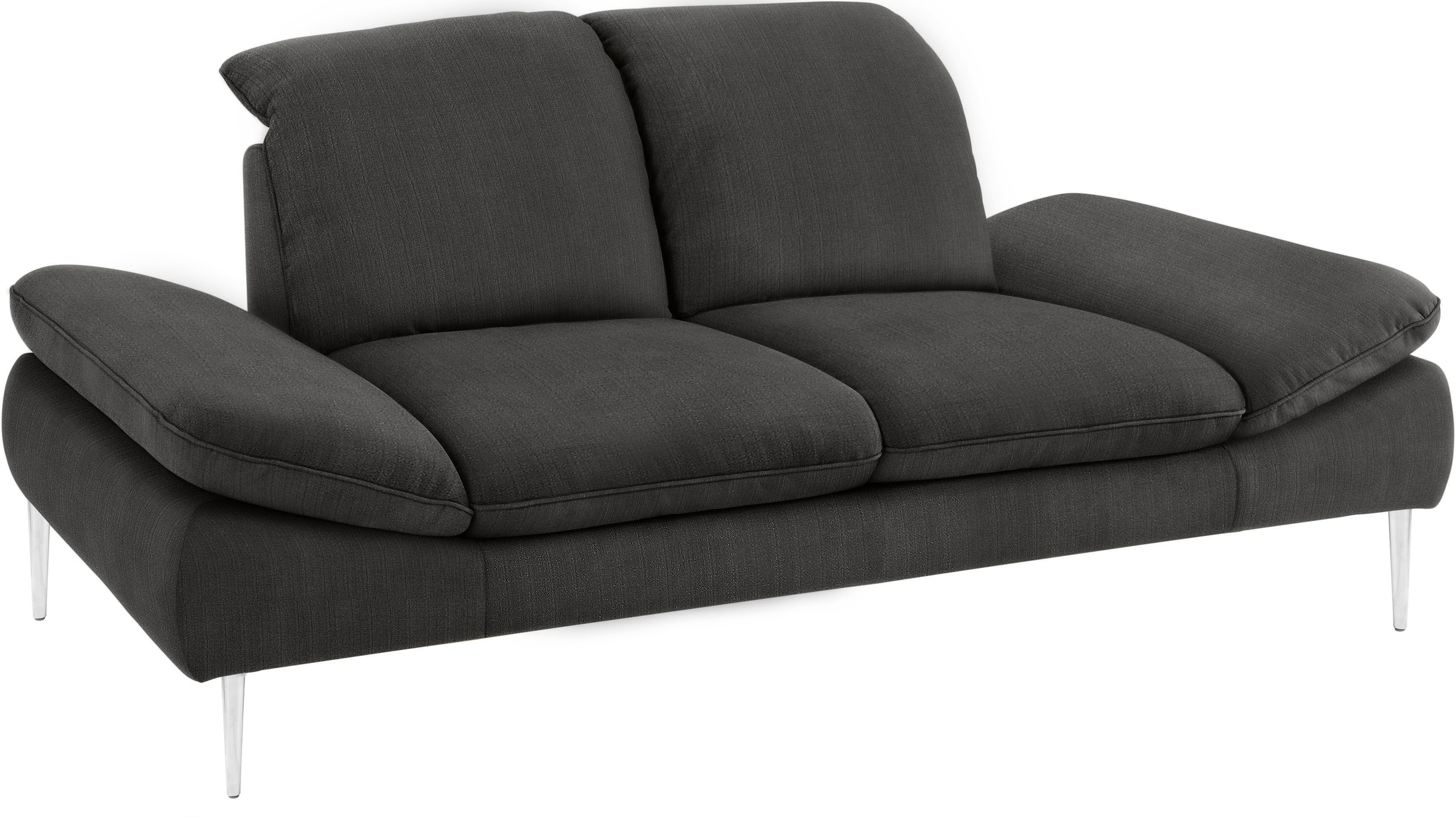 W.SCHILLIG 2,5-Sitzer »enjoy&MORE«, mit Sitztiefenverstellung, Füße silber matt, Breite 232 cm