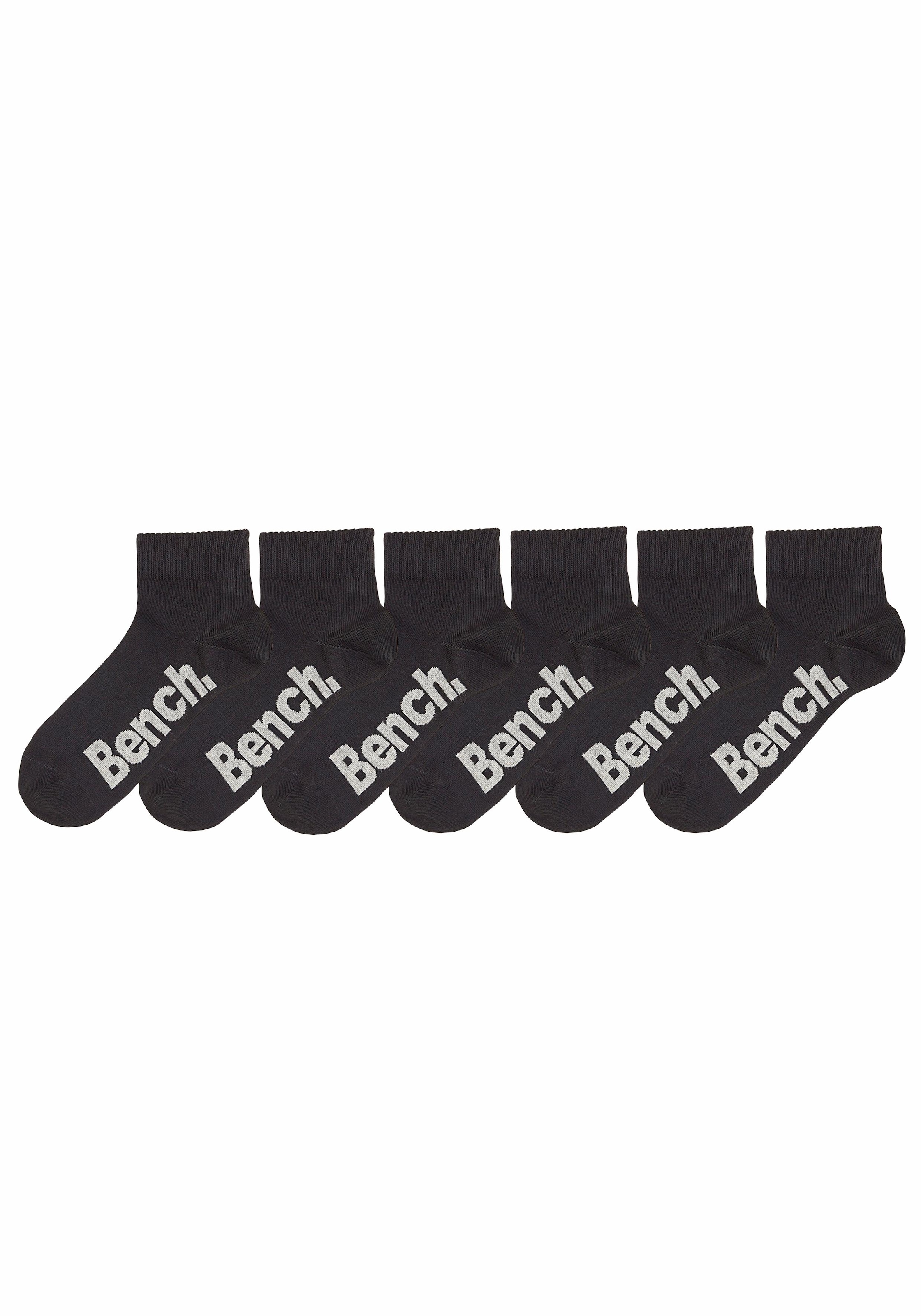 Kurzsocken, (Set, 6 Paar), mit komfortablem Rippbündchen