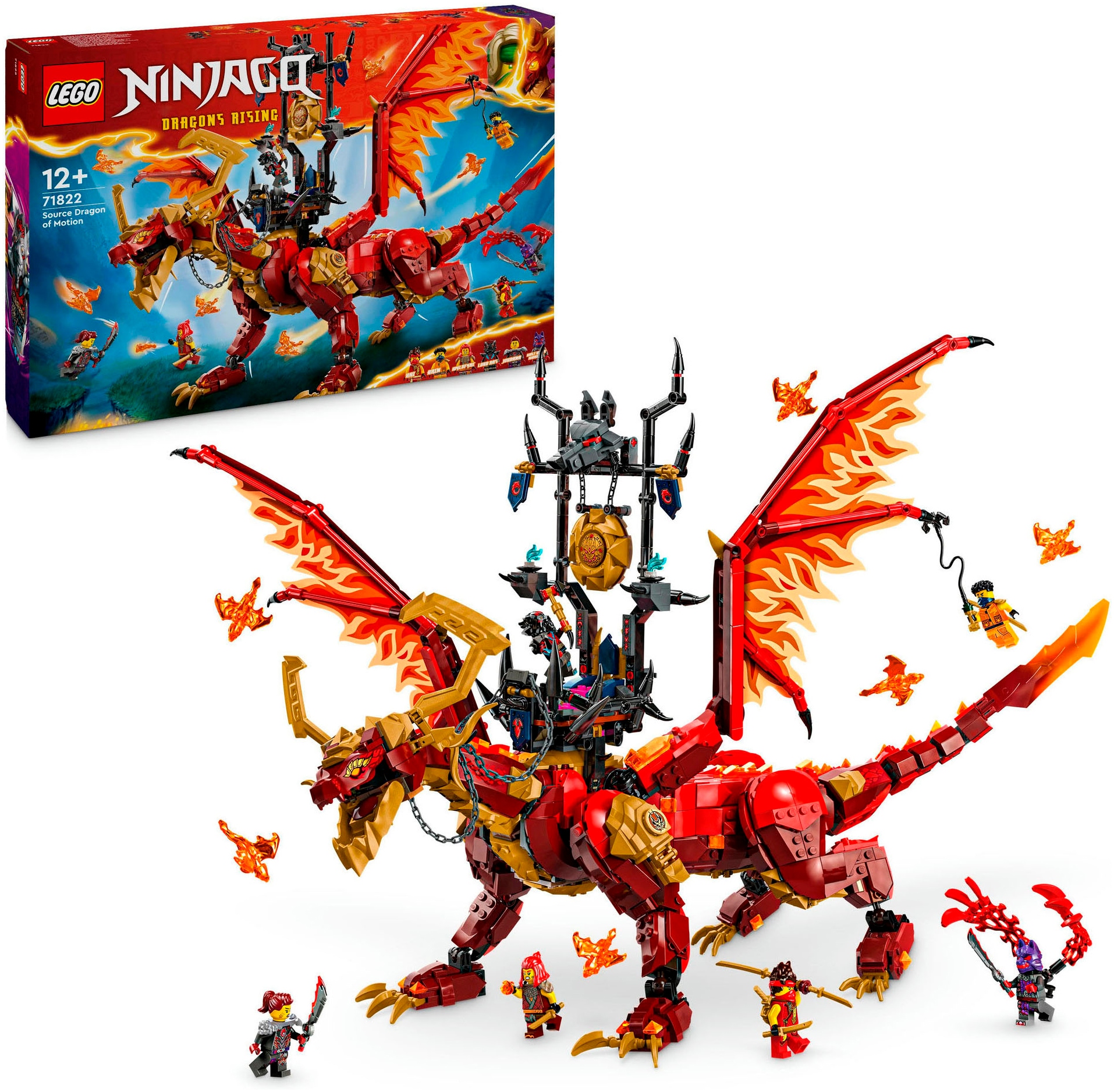 LEGO® Konstruktionsspielsteine »Quelldrache der Bewegung (71822), LEGO Ninjago«, (1716 St.), Made in Europe