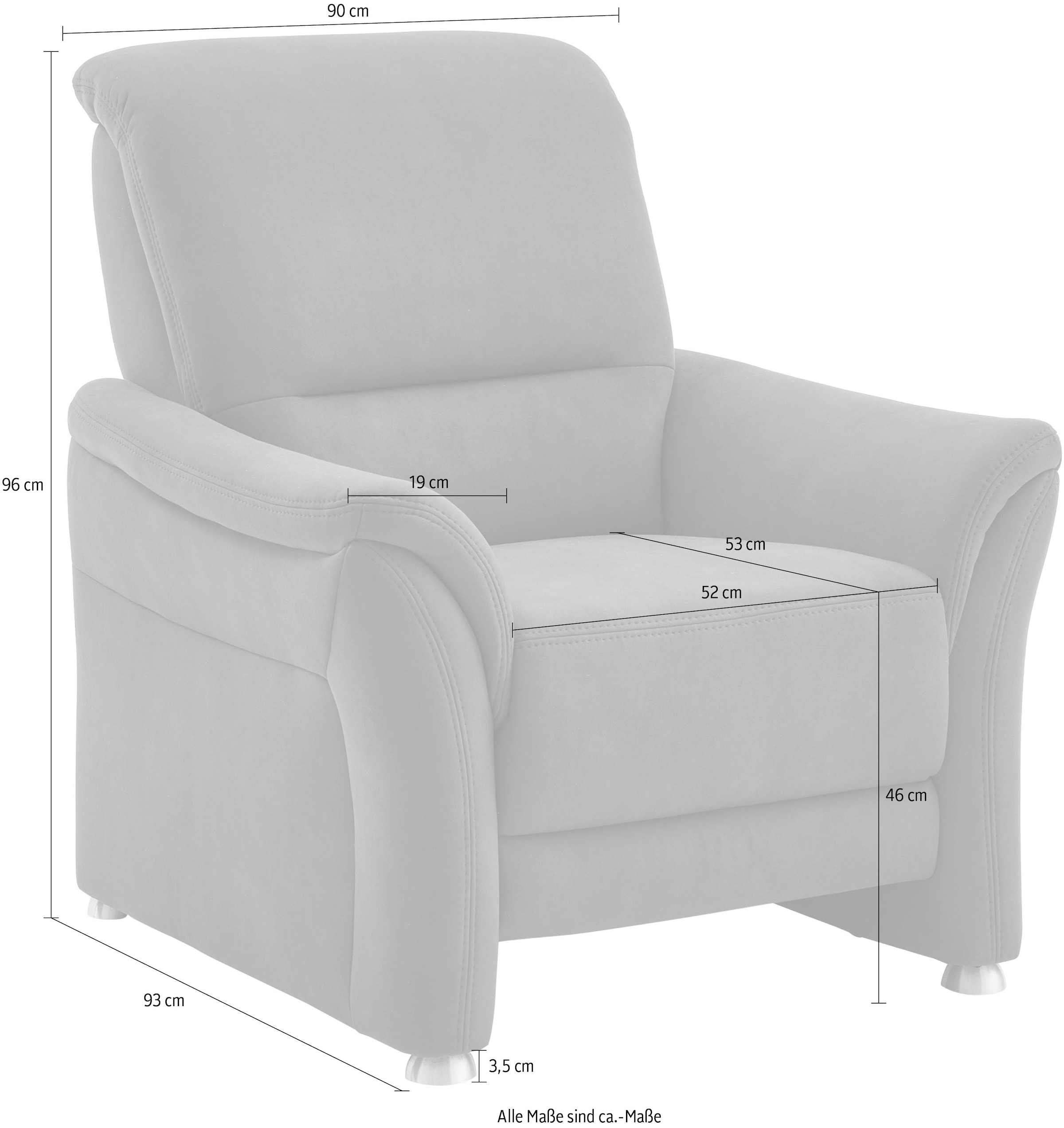 Die PlanBar Sessel »PP-PF23182, Sitzhöhe 46 cm« Federkernpolsterung, frei im Raum stellbar